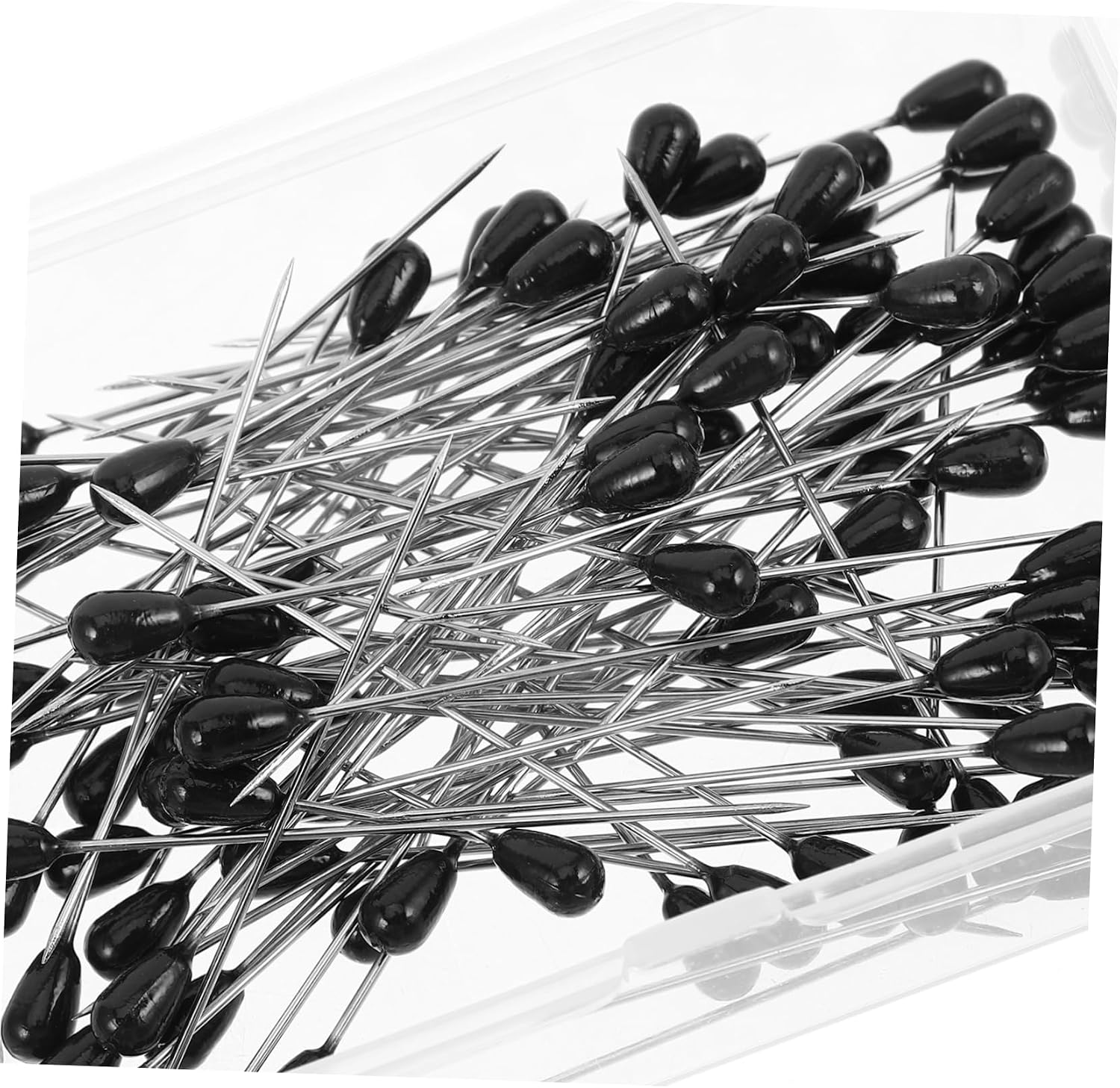 NUOBESTY 100pcs Teardrop Pearl Head Pins Large Safety Pins for Sewing Quilting and DIY Crafts Precision Handling Optimal and Enhanced Efficiency for Fabric Dressmaking