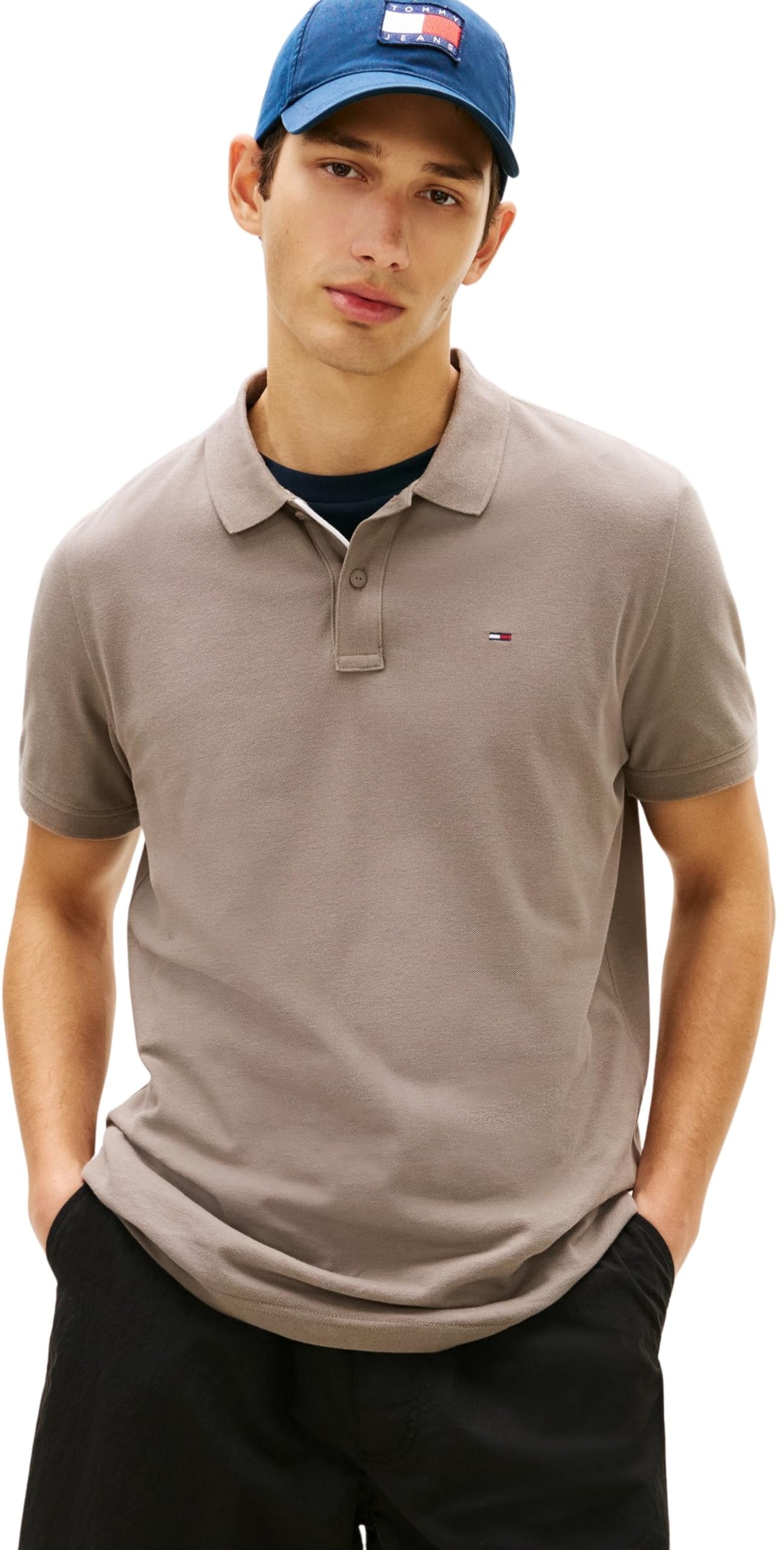 Tommy Jeans Herren Poloshirt Kurzarm Slim Fit