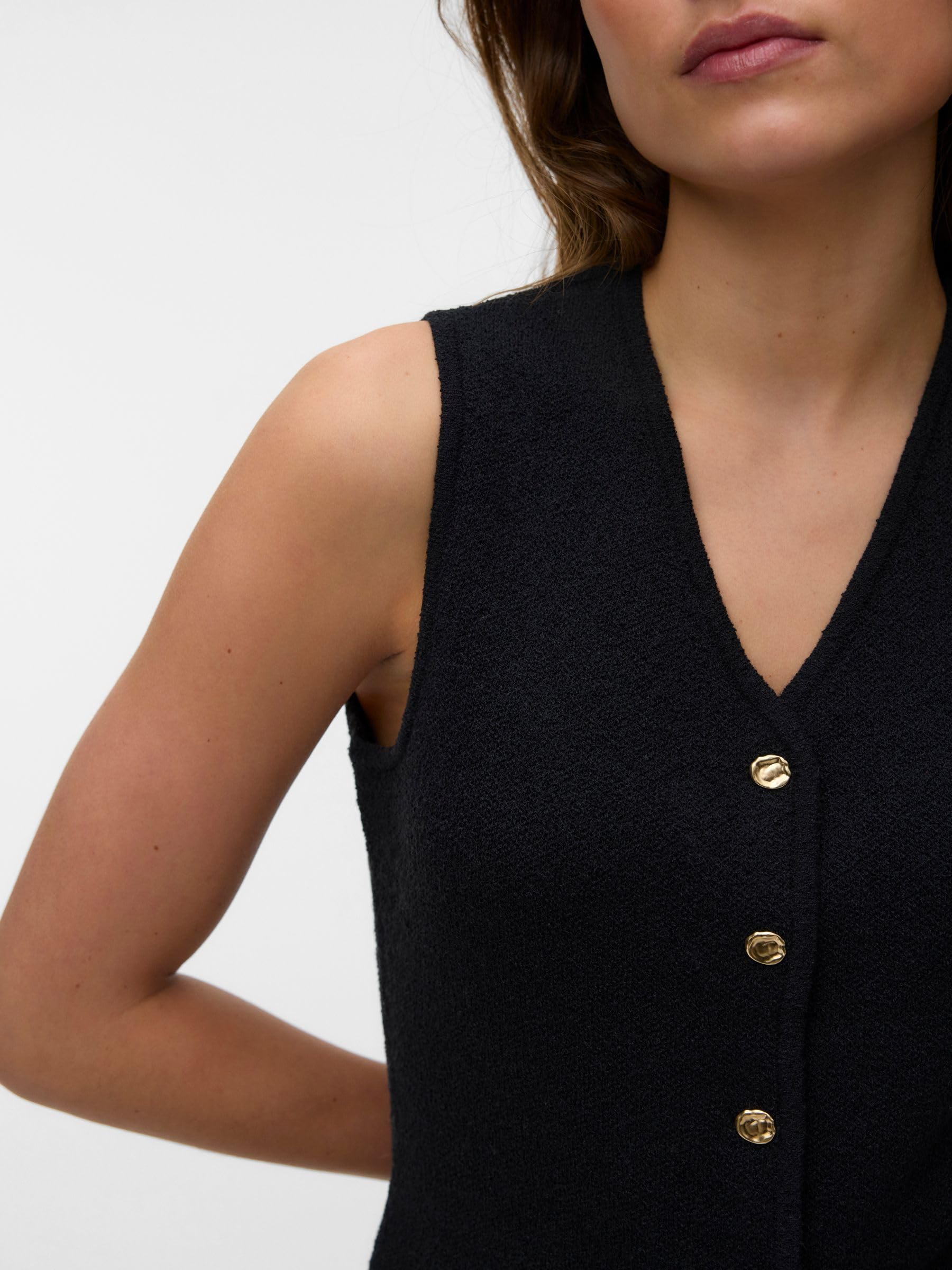 VERO MODA VMSILVIA Gilet en tricot pour femme