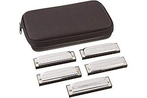 5-Pack of Hohner SPC Special Twenty 10-Hole Diatonic Harmonicas with C Key