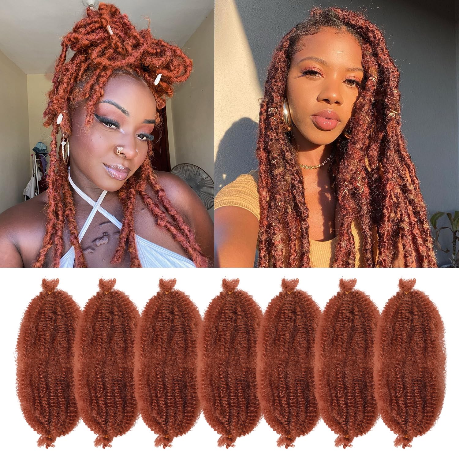 BOB MARLEY,ZIGGY MARLEY,RITA MARLEY セット Amazon.com : Marley Hair 14 Inch 7 Packs Ginger Marley Twist