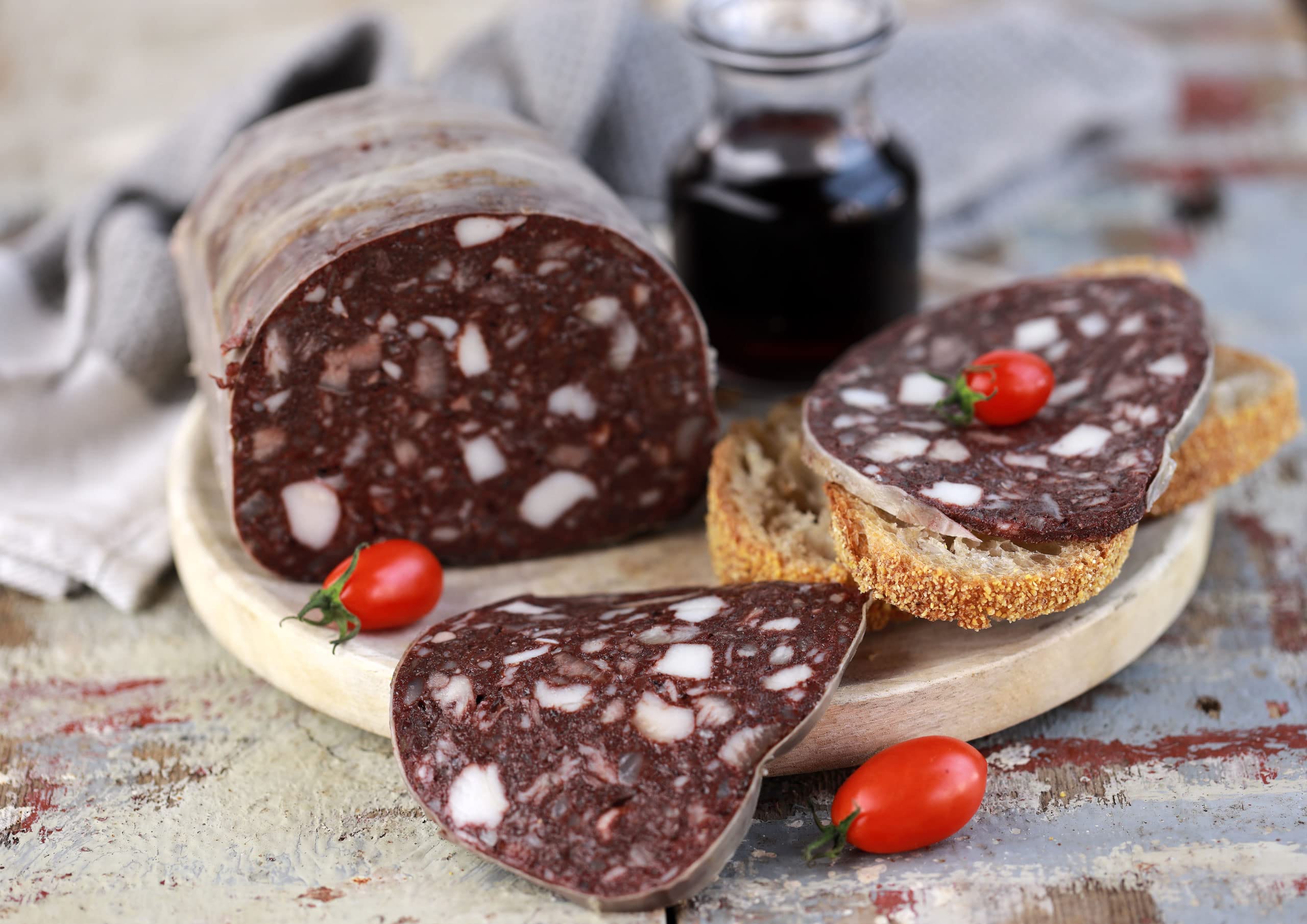 Biroldo (mallegato, sanguinaccio, buristo) | trancio sottovuoto da 1 kg | Salume artigianale Toscano | Salumificio Artigianale Gombitelli - Toscana