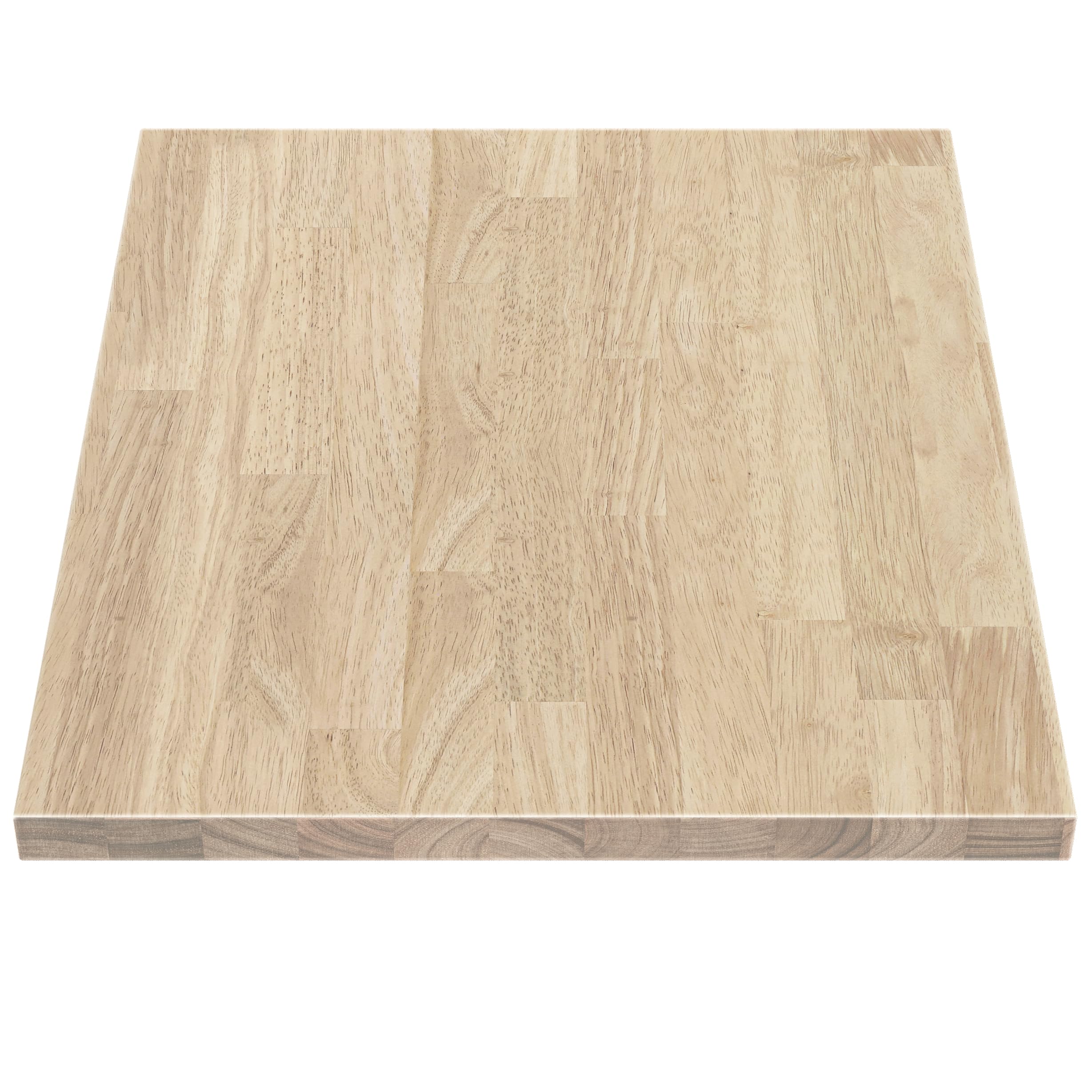ARIEL 30 x 25 x 1.5 Hevea Unfinished Butcher Block Countertop, Solid Wood Butcher Block Table Top for DIY Workbench Top, Dining Table Top, Kitchen Island Top, Washer Dryer Top