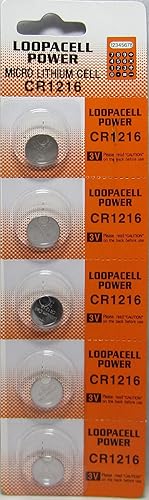 5 unidades CR1216 DL1216 ECR1216 BR1216 BR1216 KCR1216 LM1216 CD1216 Batería de litio