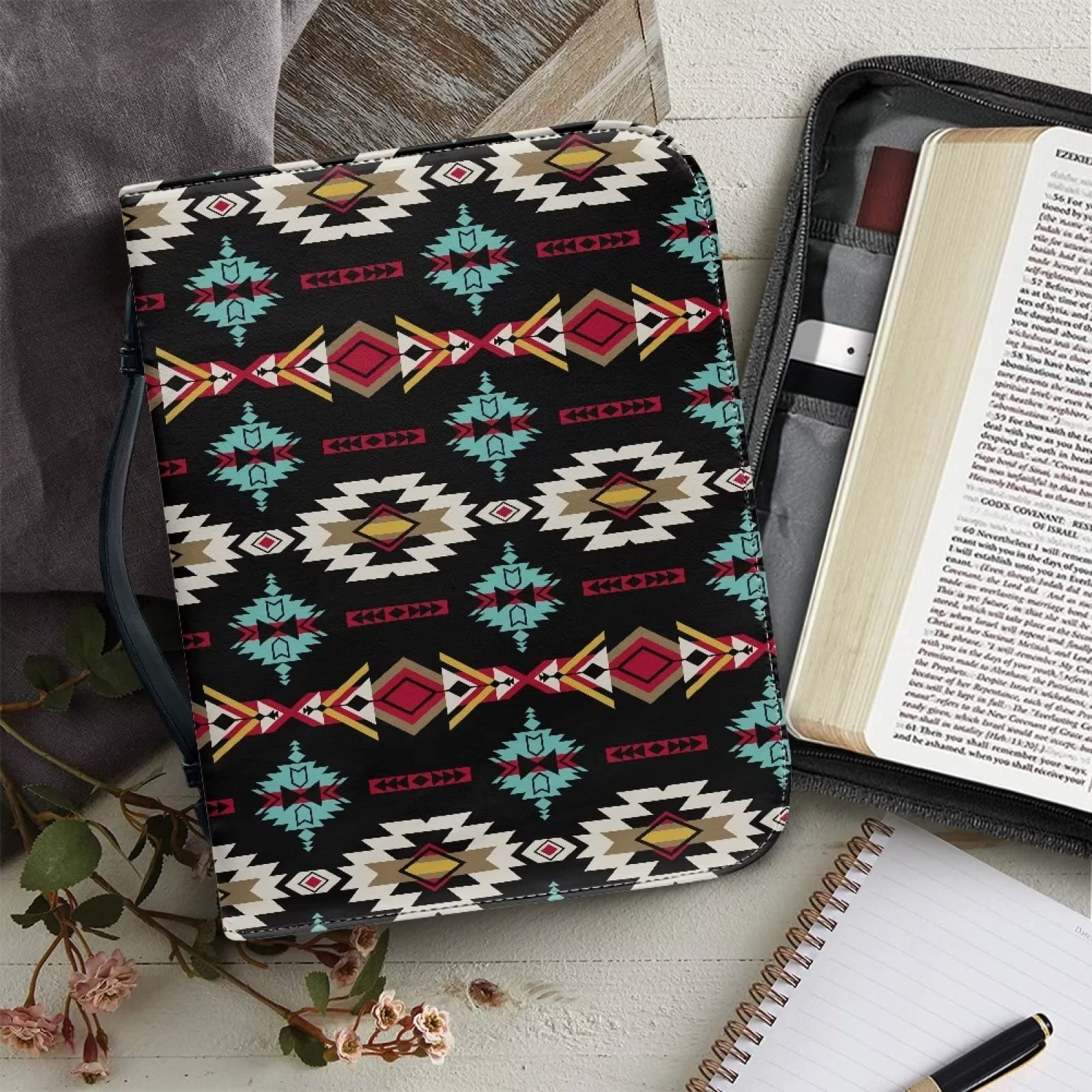 ZIATUBLES Kolibrie Perzikbloesems Print Bijbelomslag Kerk