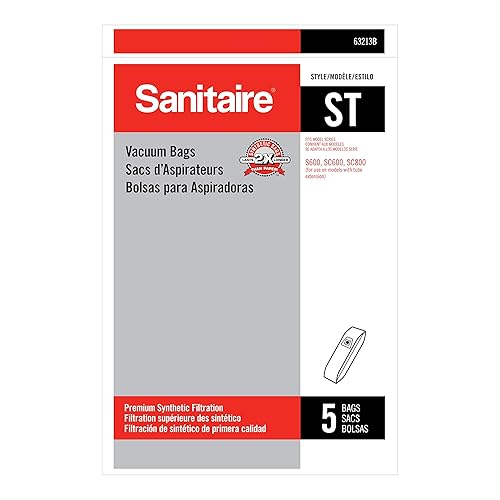 Miniatura 3 de Sanitaire - SC899H SC899 Tradition QuietClean Aspiradora vertical roja y 5PK ST Style Bolsa de vacío