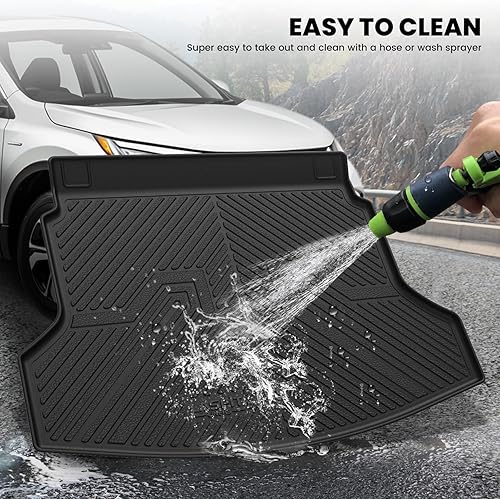 Vista 15 de LASFIT Tapete de maletero para Honda Civic Sedan 2022-2026 y Civic Sedan Hybrid 2025-2026, apto para todo tipo de clima, apto para mascotas, fácil