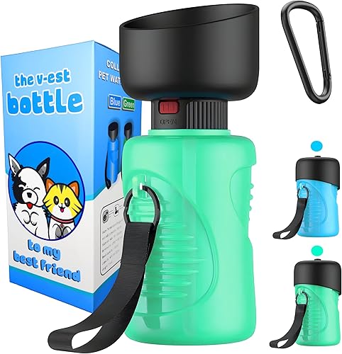 Botella de agua para perros  Botella de agua de viaje para perros  Botella para perro  Cuenco de agua de viaje para mascotas  Botella de agua para