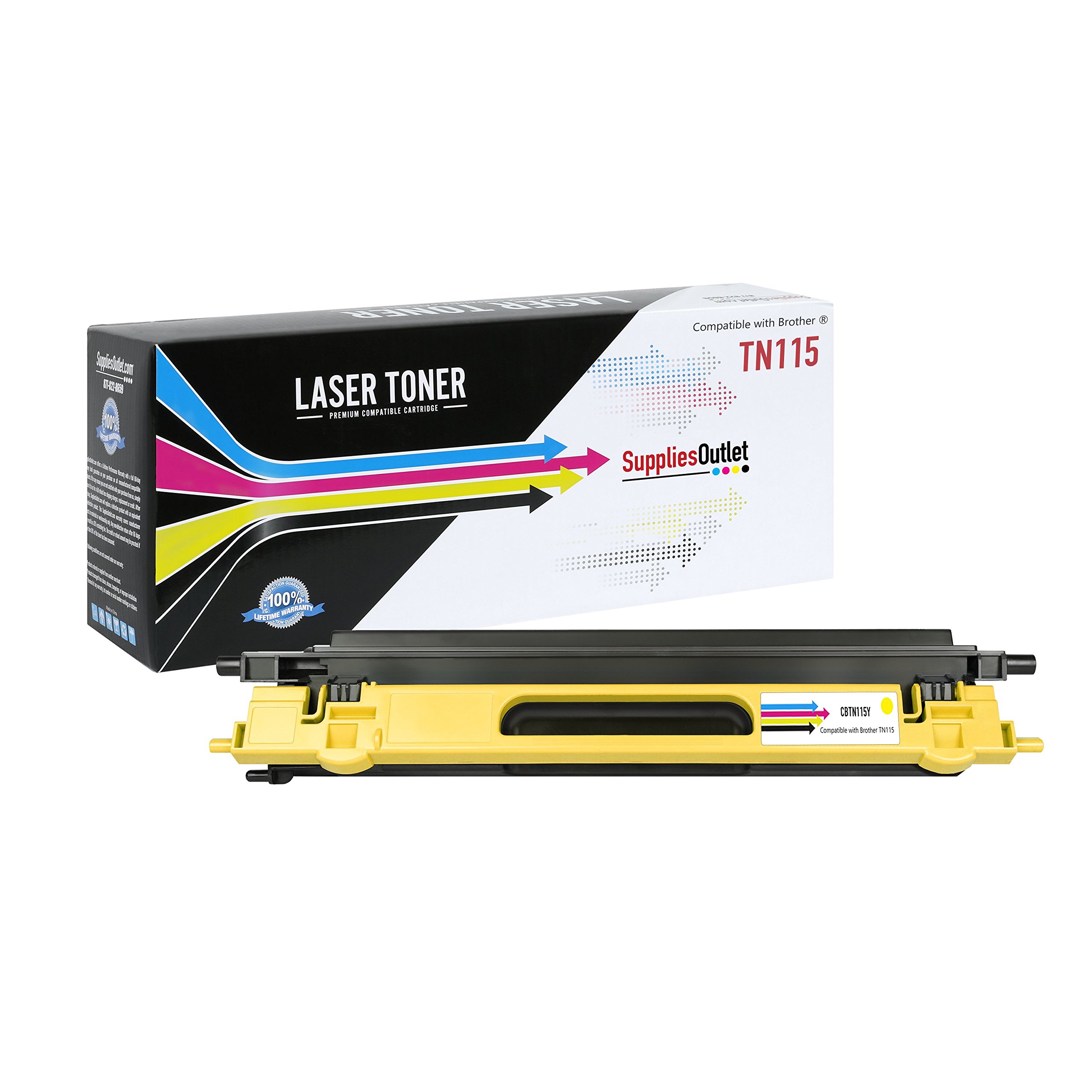 Compatible Toner Cartridge TN115Y For Brother MFC 9840CDW (Yellow) - 5000 yield - Yellow -