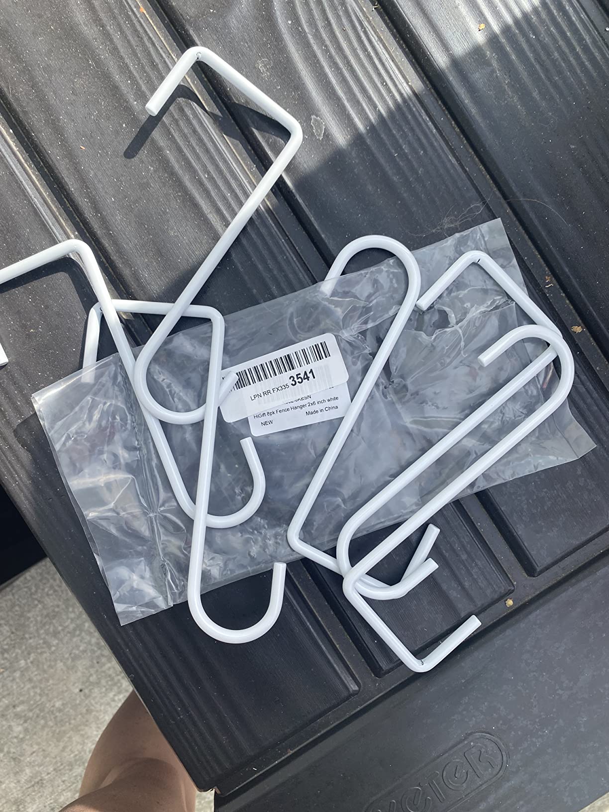 3/mo Finance HiGift 8 Pack Vinyl Fence Hooks, 2 x 6 inch Patio