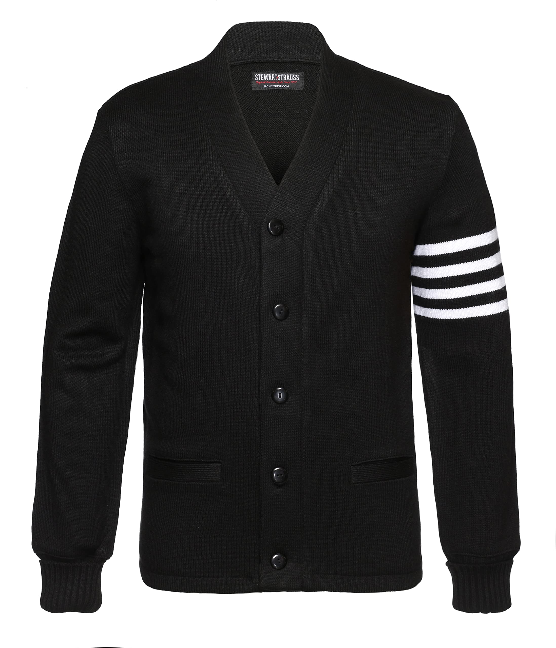 Stewart &amp; Strauss Cardigan Varsity Letter Sweater