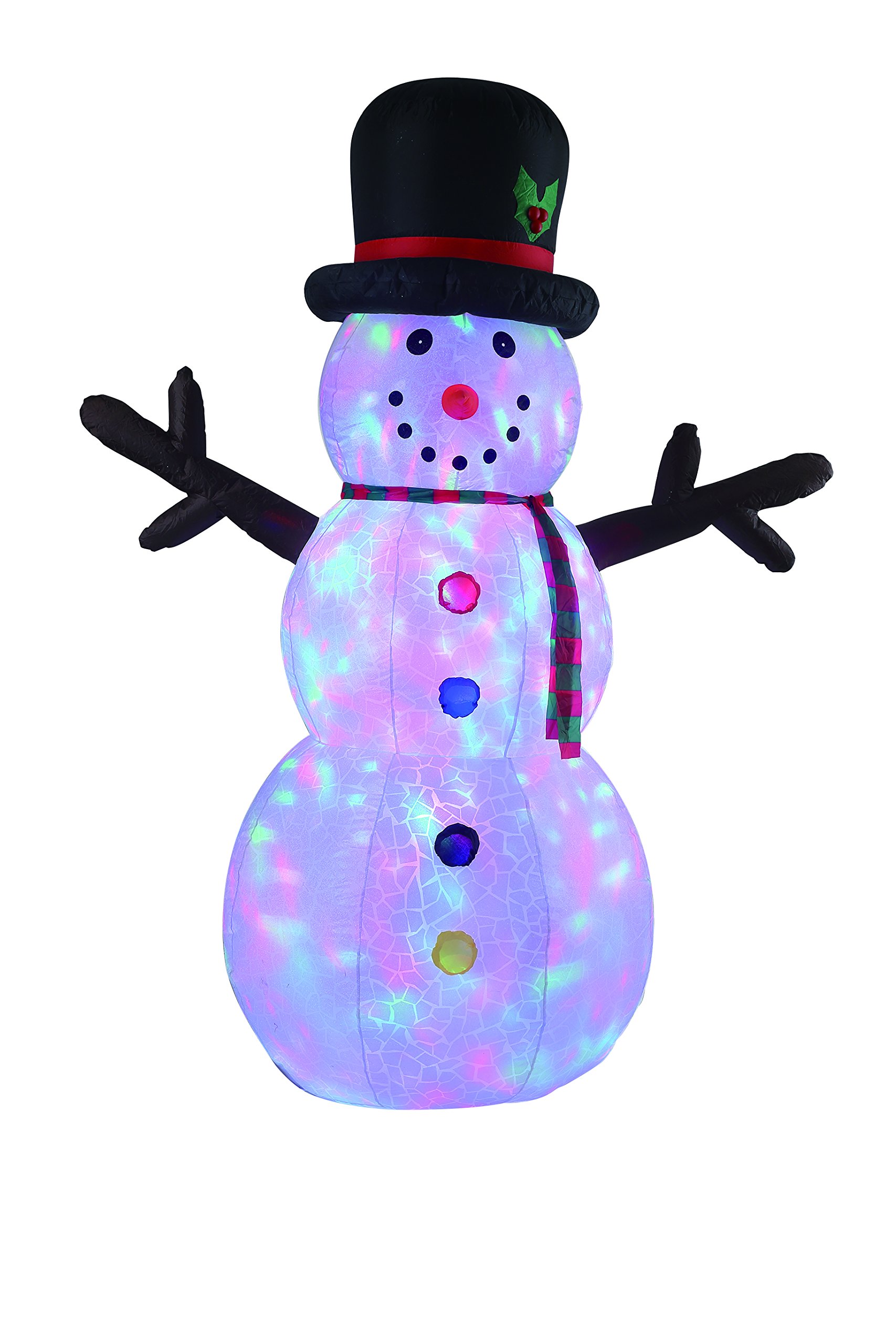 8FT Tall Christmas Inflatable Snowman Lawn Yard Garden Outdoor Decoration
