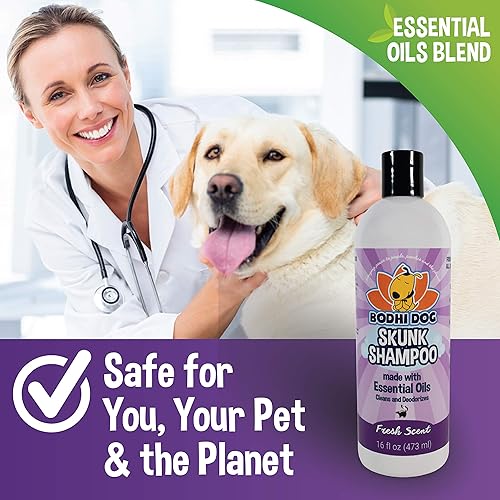 Miniatura 3 de Bodhi Dog Champú Skunk  Removedor de olores Skunk Smell Limpia y desodoriza con aceites esenciales para perros y gatos  Fabricado en Estados Unidos