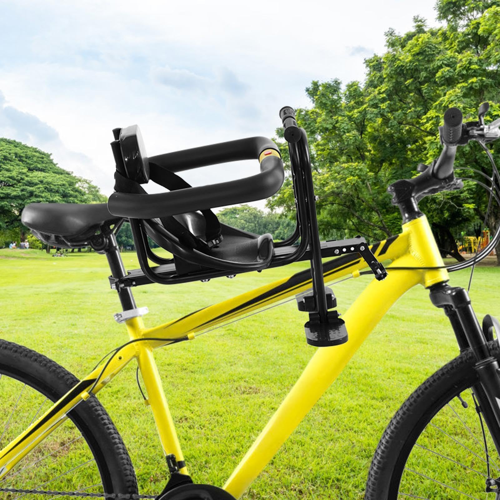 Sillín Delantero Para Bicicleta Para Niños: 32 Cm De Ancho, Metal Resistente, Soporte Seguro | Componente De En Bicicleta Para Niños Pequeños, Manillar, Asiento De Proximidad, Pieza De Utilid