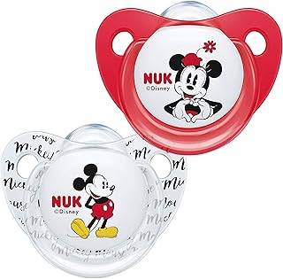 2 chupetes Nik Mickey y Minnie - de 6 a