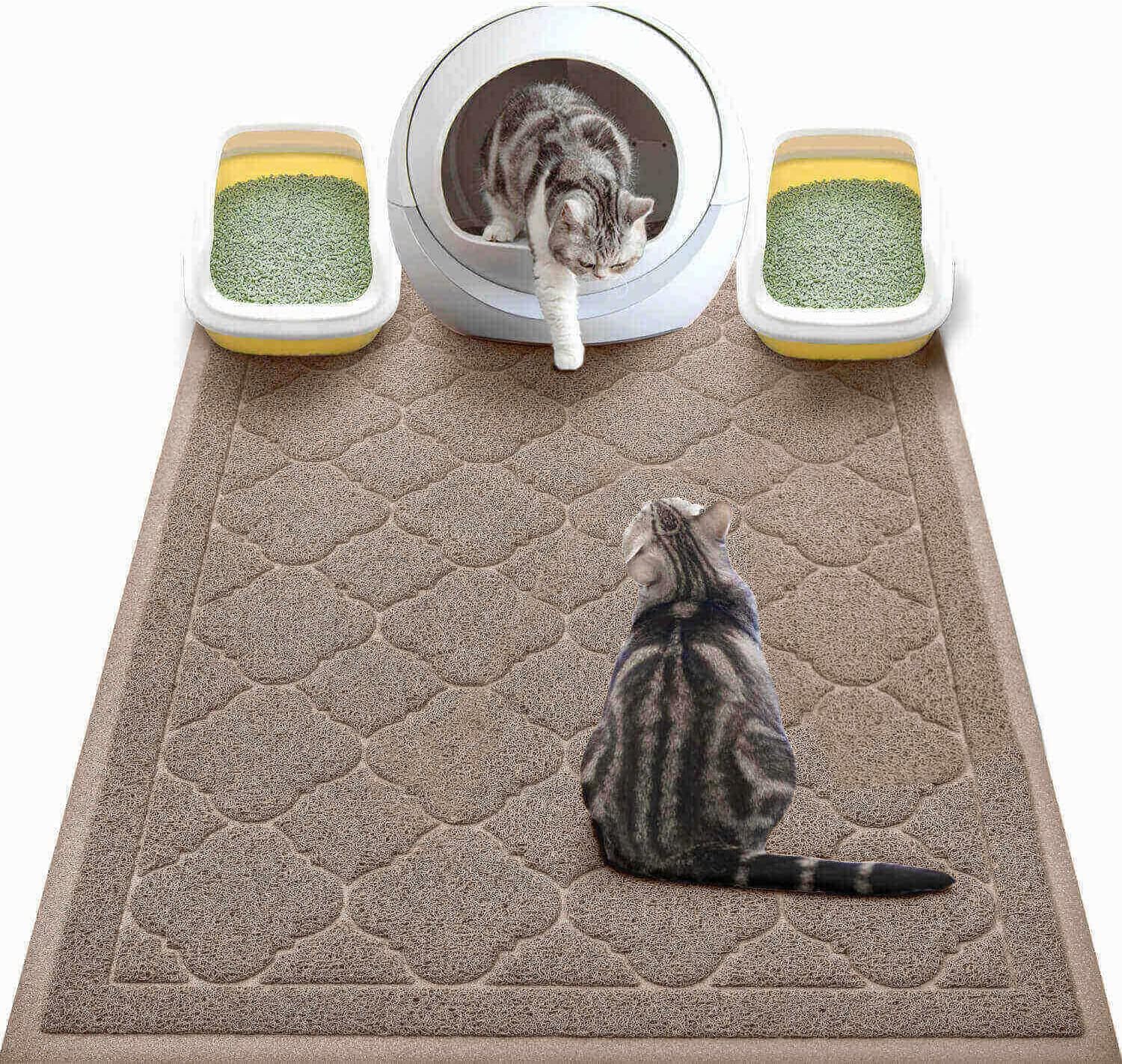Cat Litter Mat, XL Super Size, Phthalate Free, Easy to