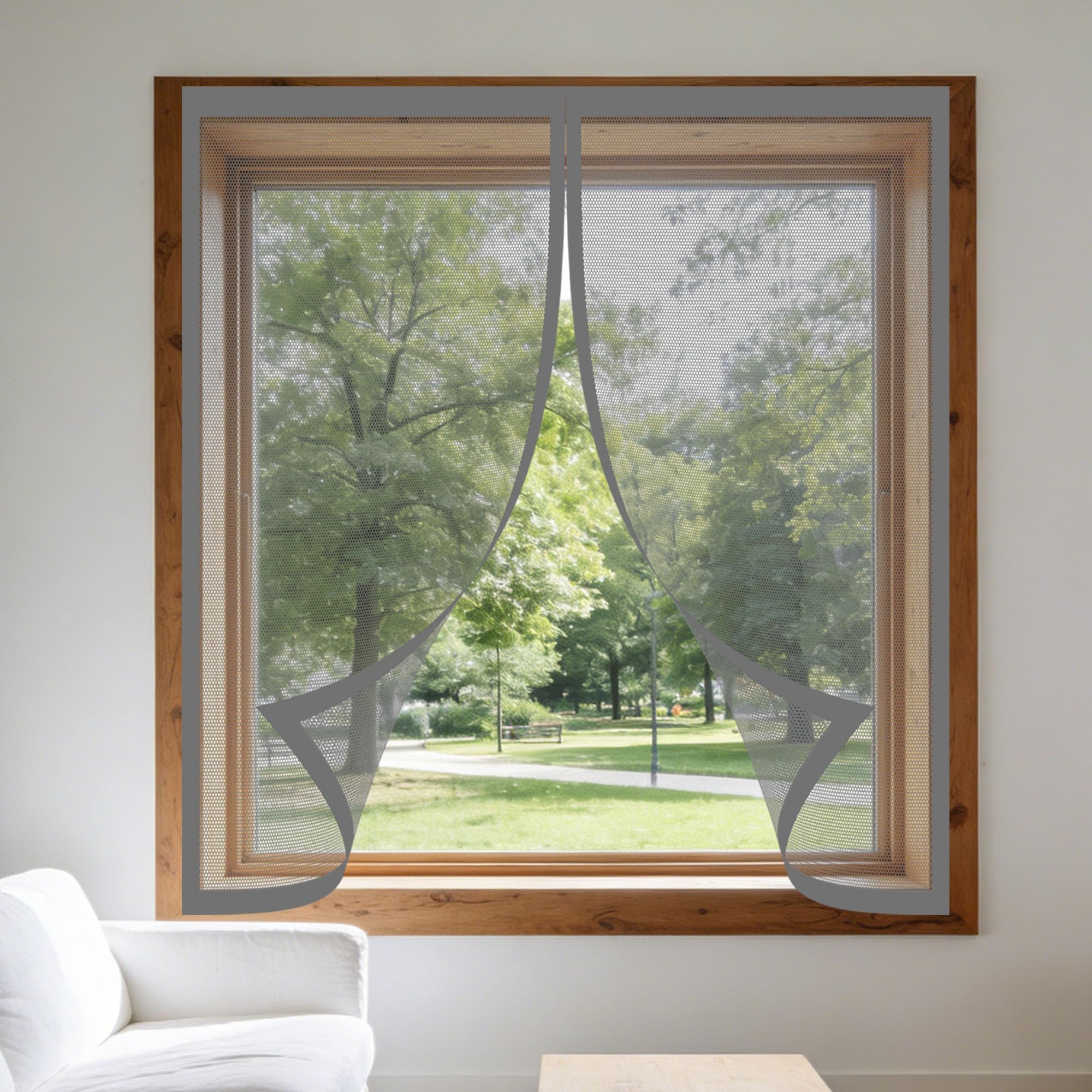 Moustiquaire magnétique 180 x 180 pour porte sans perçage salon