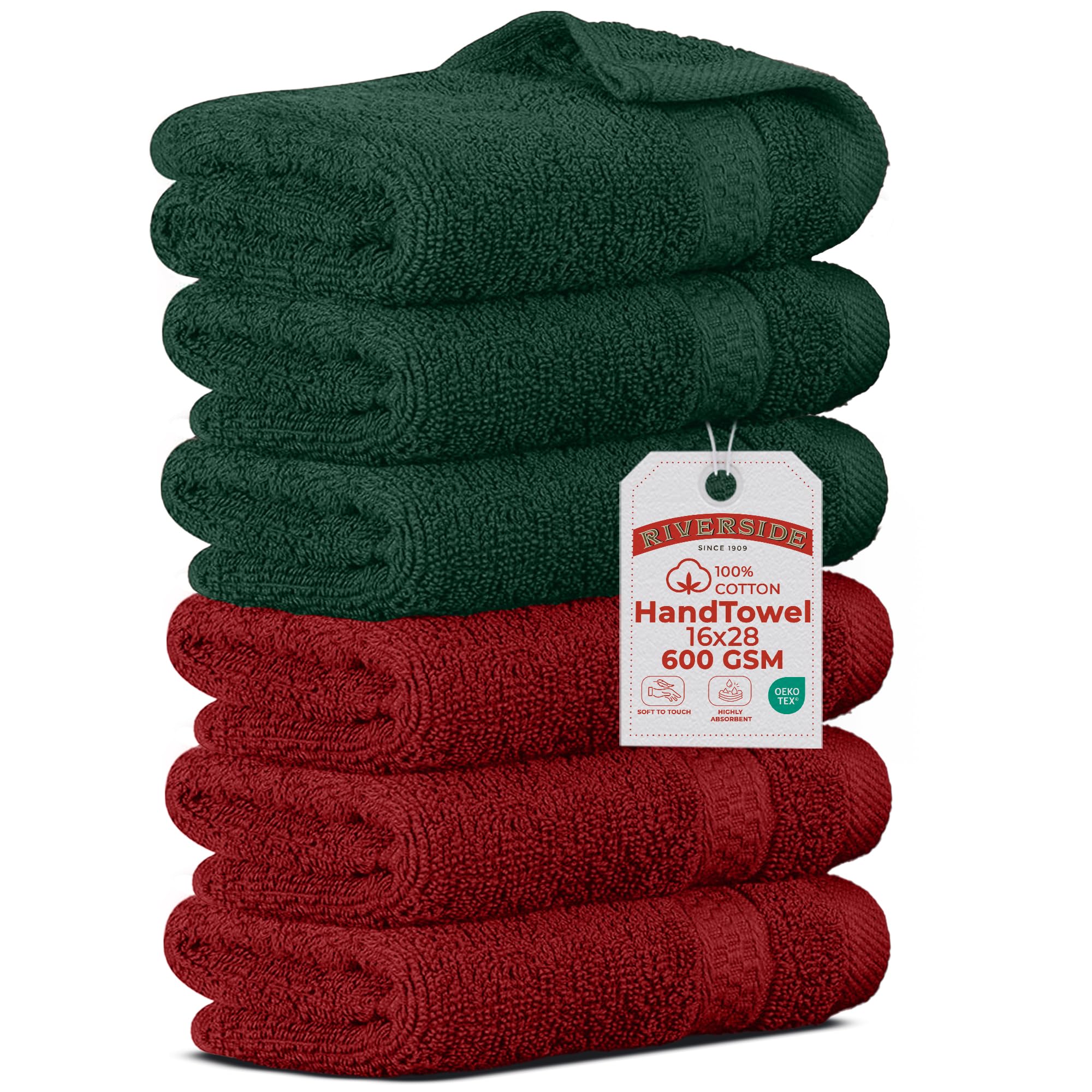 RIVERSIDE Luxury Bath Towels - 4 Pack, Purple -14 RIVERSIDE Luxury Bath Towels - 4 Pack, Purple -14