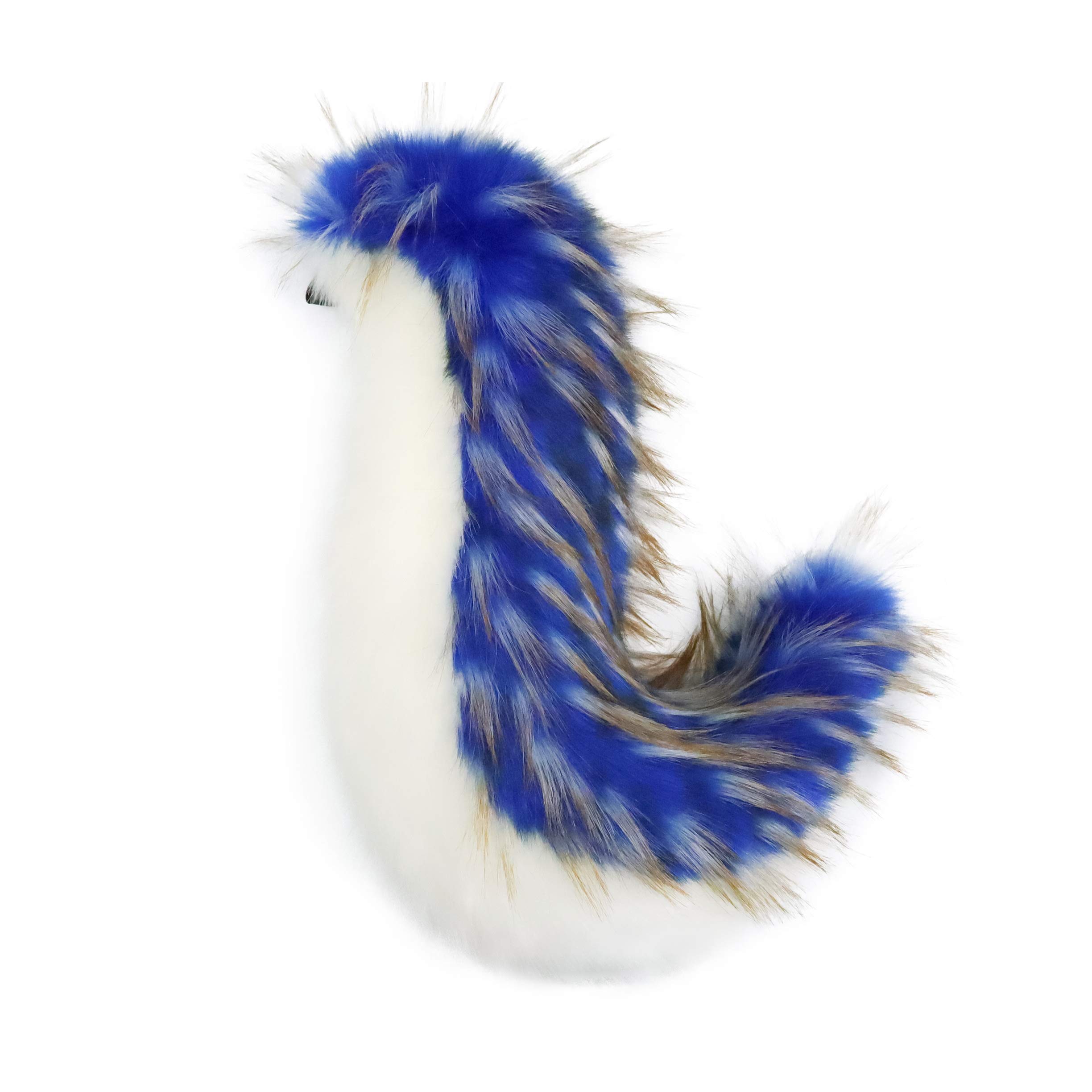 Furryvalley Fursuit Tail Fur Partial Furry Tail for Cosplay Party Costume for Kids Adults (Blue)