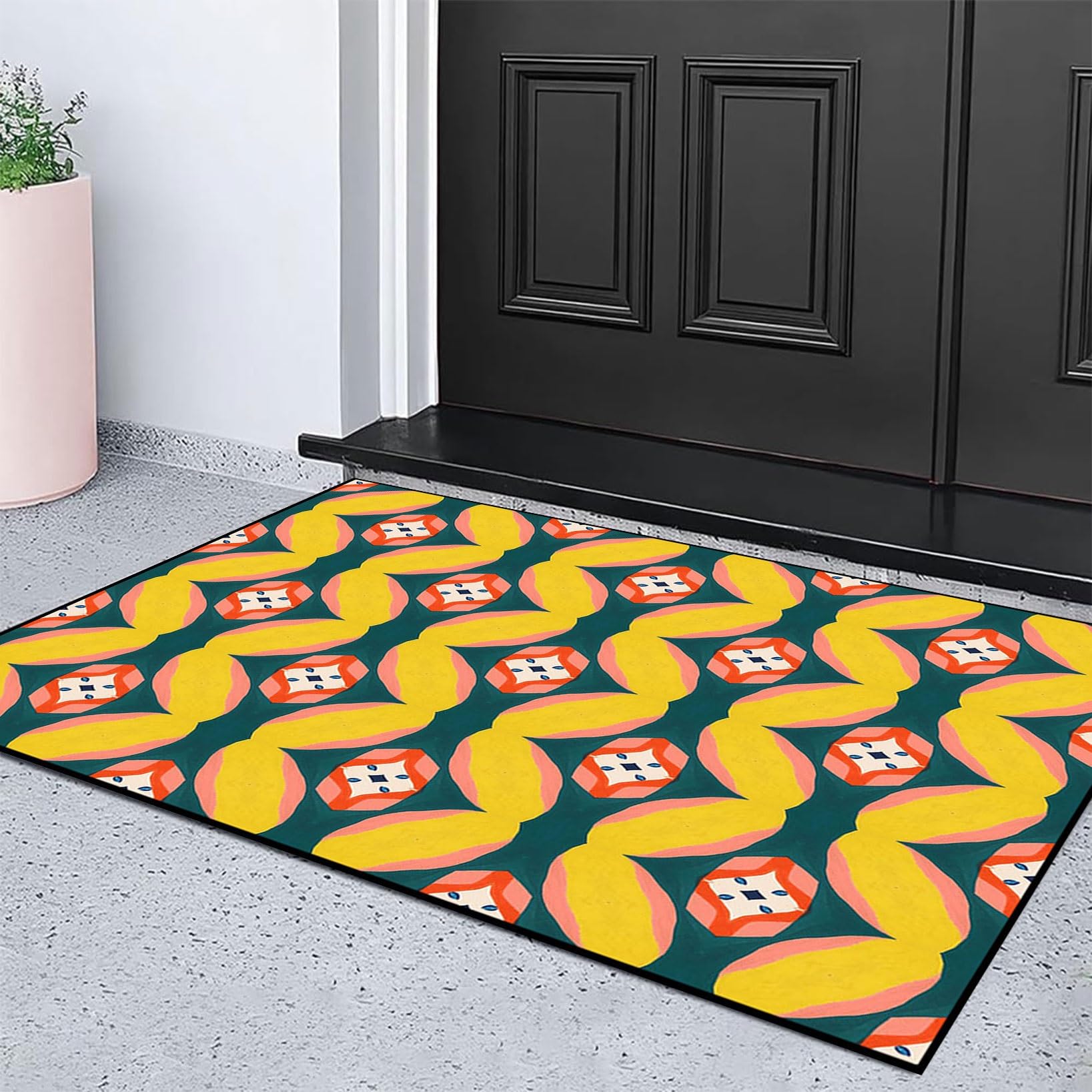 Amazon｜キッチンマット 60 x 120 cm 洗える 厚み6Mm 玄関マット