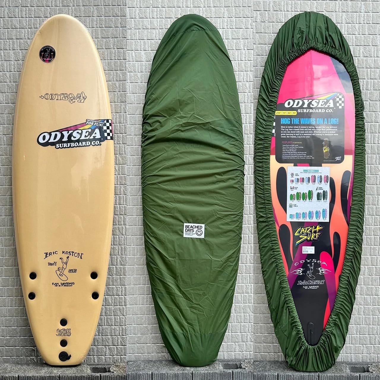 Amazon | [BEACHED DAYS] 5'0～6'6ft ショートボード デッキカバー