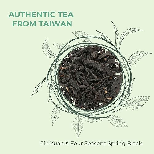 Miniatura 2 de Clouty Space, Auténtico té negro de Taiwán, Farm Direct, regusto floral, pétalo de miel, hoja suelta, tubo de papel de 1.41 onzas