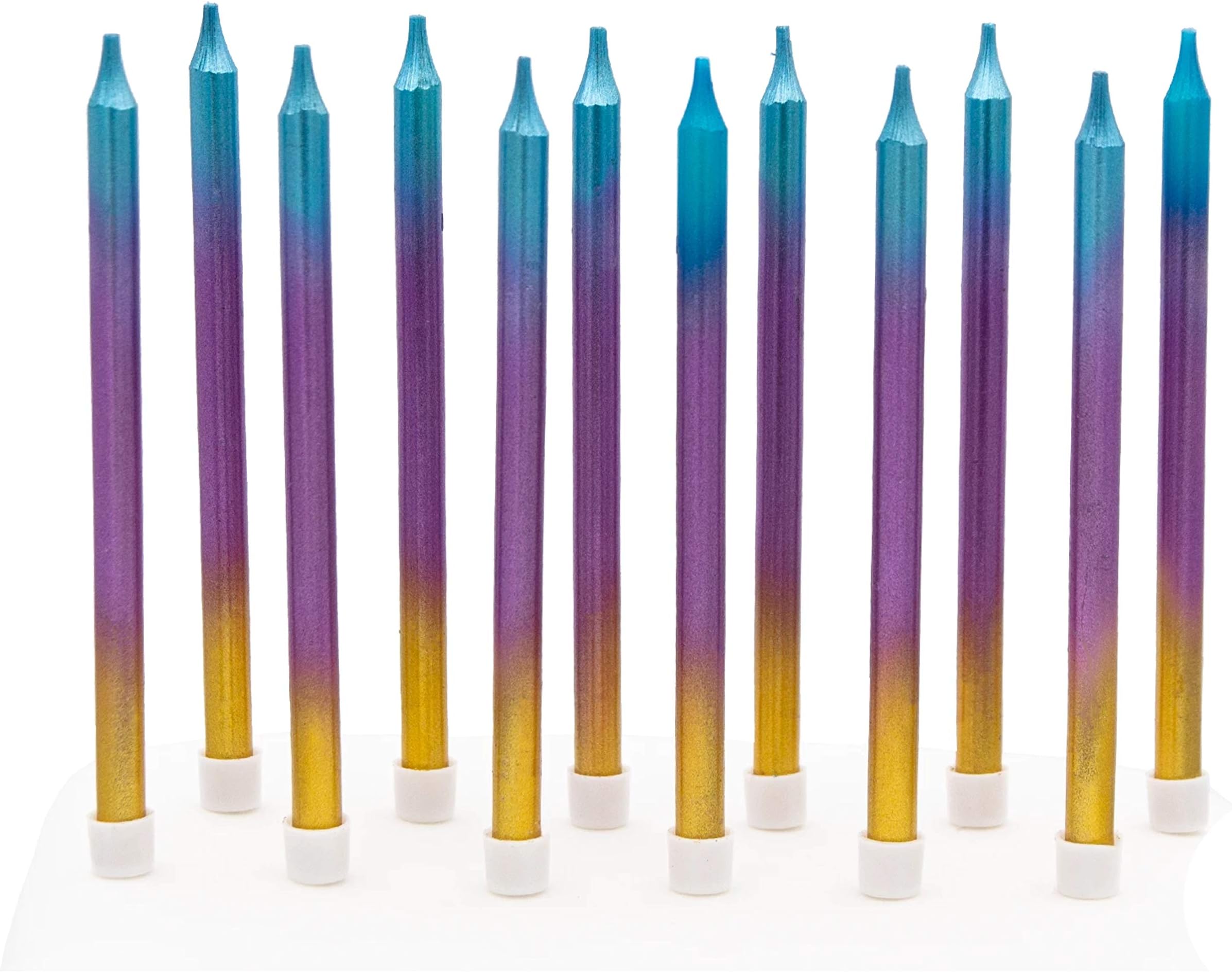 Pioneer Europe15829 Set of Candles, Rainbow Ombre