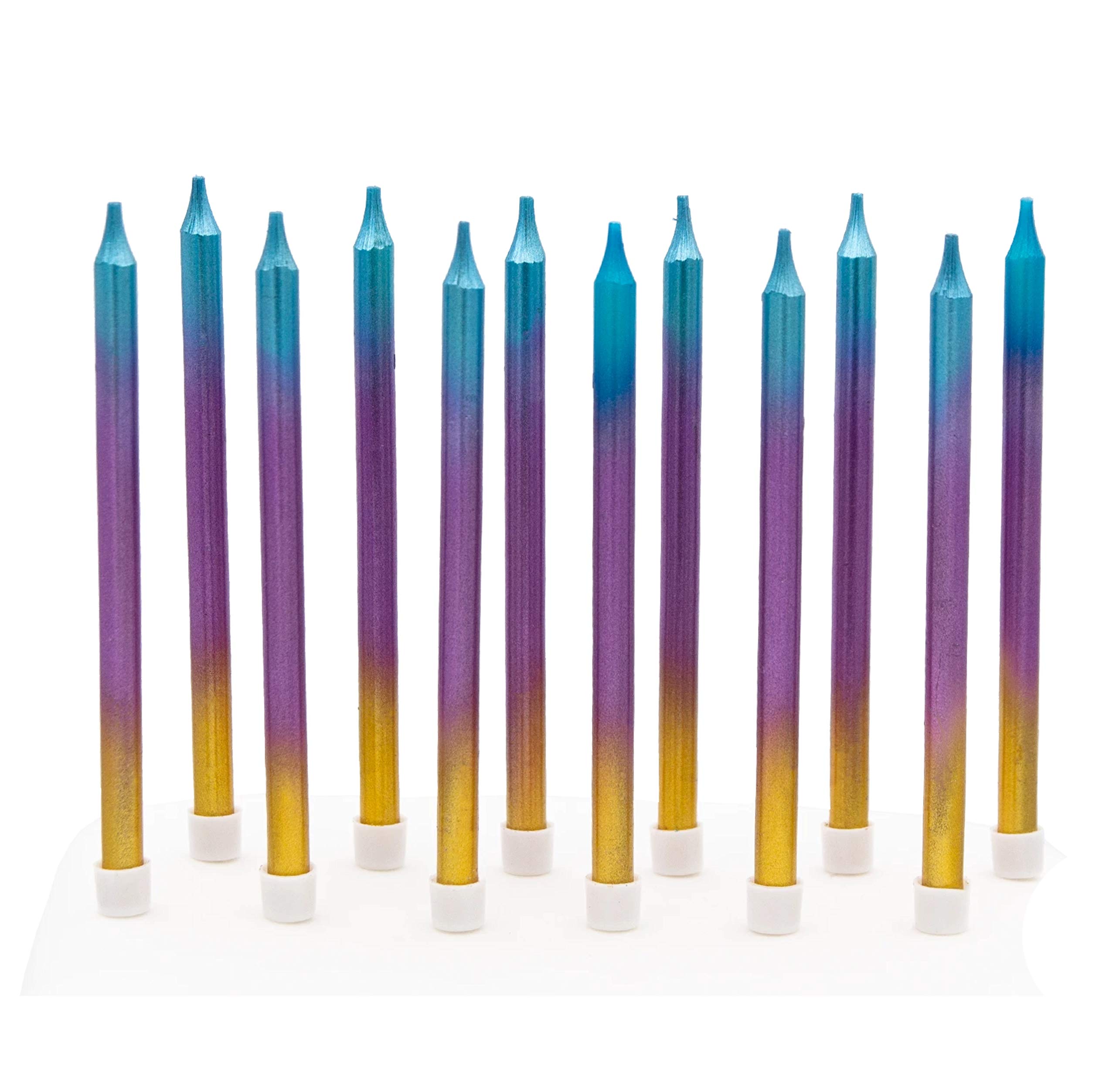 Pioneer Europe15829 Set of Candles, Rainbow Ombre