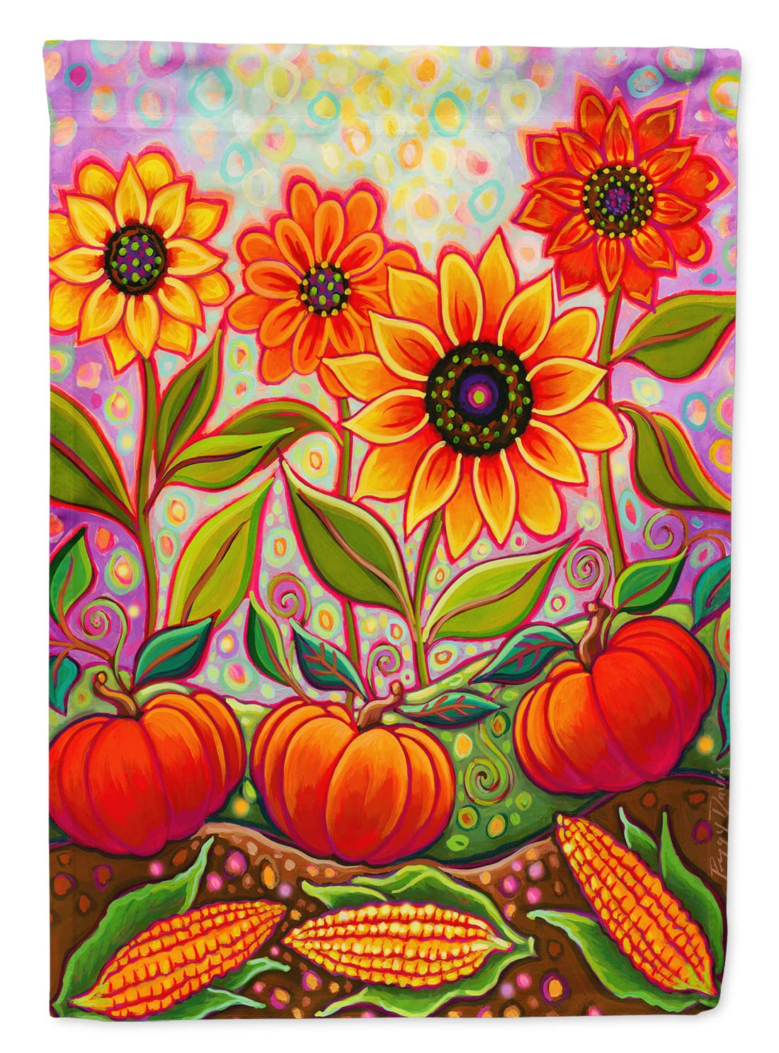 Drapeau de la récolte d'automne Caroline's Treasures 28x40 multicolore