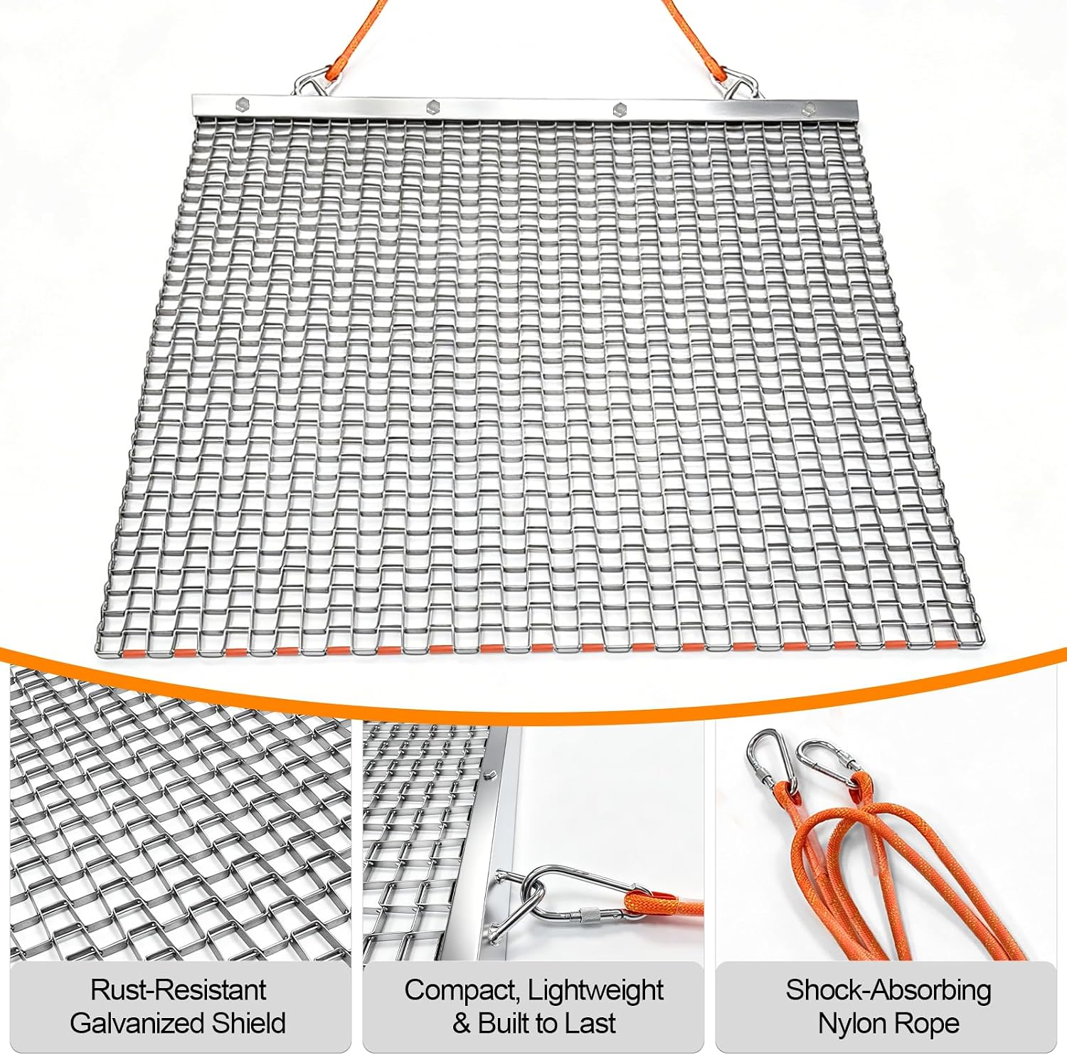 6'x3' Heavy Duty Drag Mat, Zinc & Steel Mesh Field Leveler for ATV/UTV or Manual Pulling. Ideal for Baseball, Football, Soccer & Farm Land. Durable Multi-Surface Tool