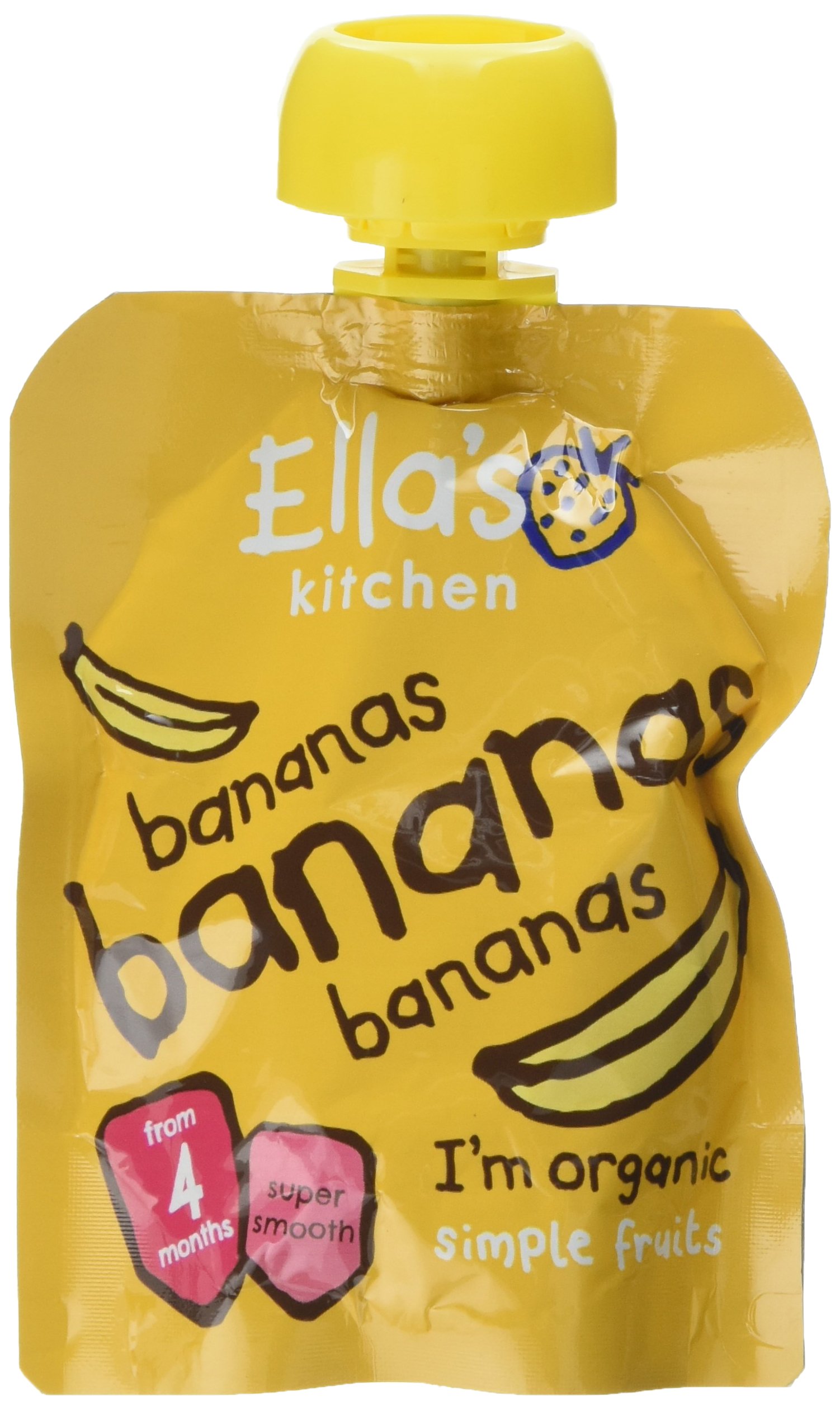 Ella's Kitchen Smooth Puree, First Taste Bananas, 70g