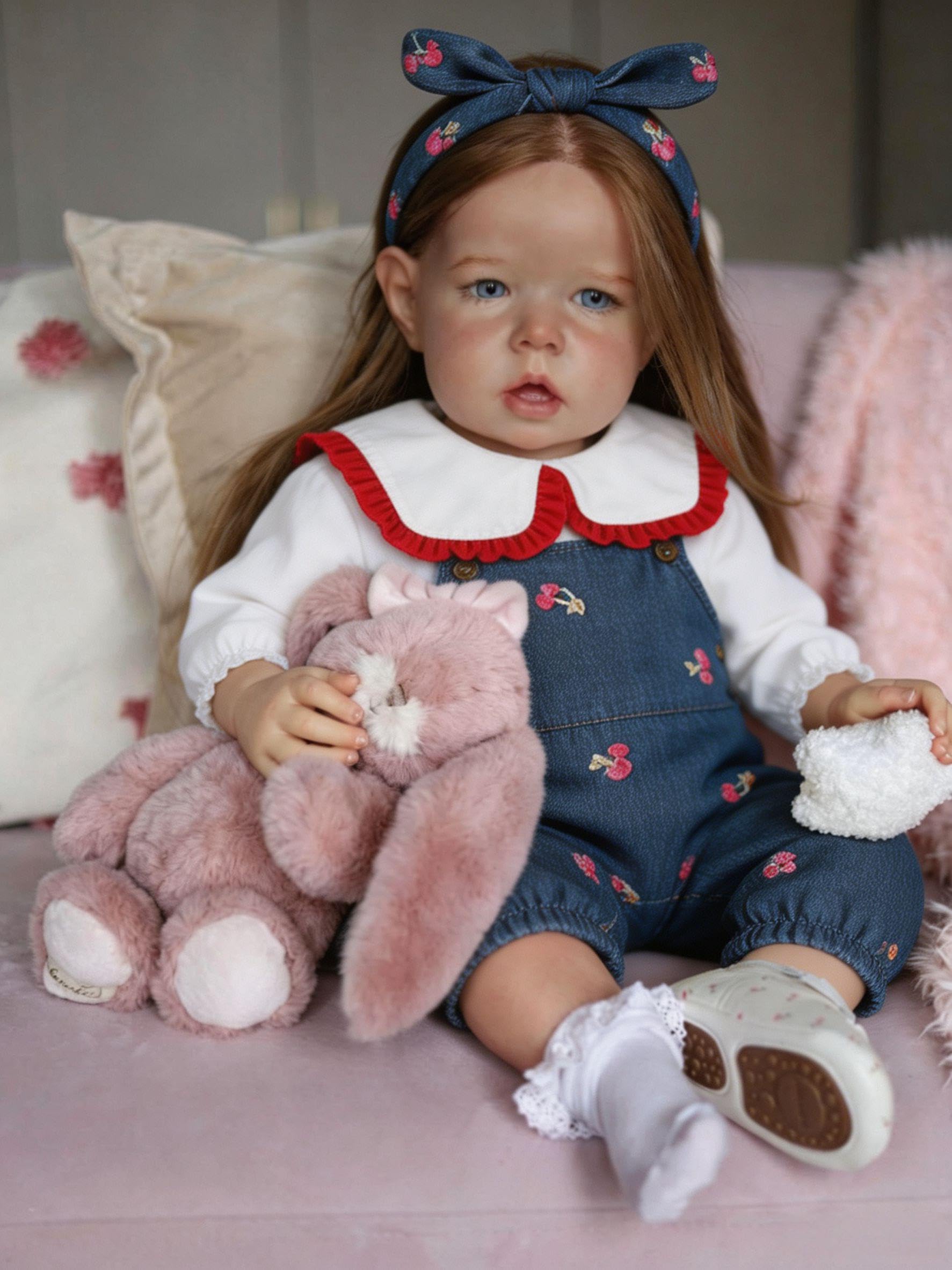 RXDOLL Ogromne lalki Reborn Baby Dolls Maluch Dziewczynka 71 cm Realistyczne lalki niemowlęce, które wyglądają na prawdziwie miękką winylową tkaninę, duży rozmiar, maluch, lalka, prezenty urodzinowe