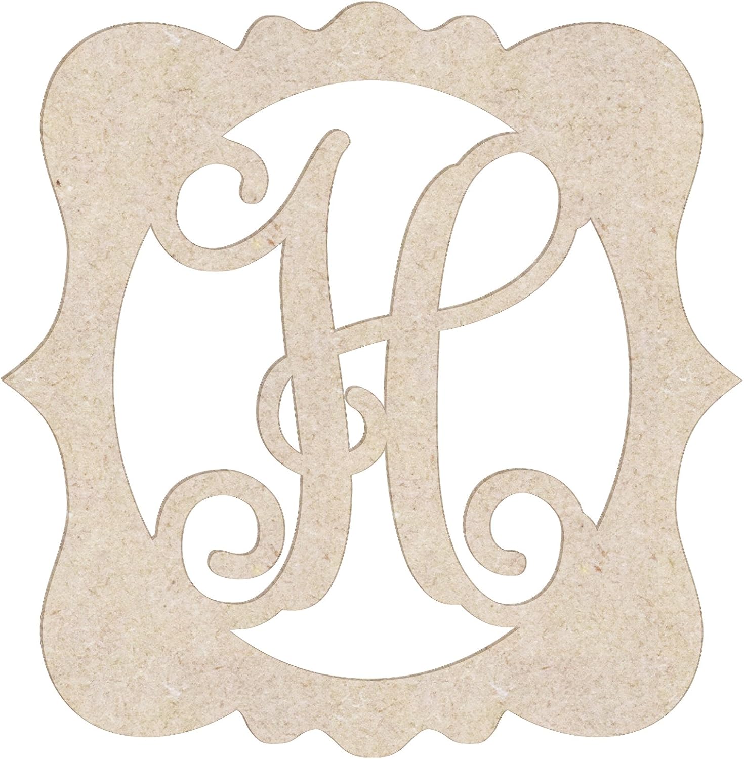 20" Katie Frame Wood Monogram Initial A (Sizes 12"-30")