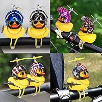 Vista 7 de wonuu Adornos de pato de goma para automóvil, decoración de tablero de pato para apretar, decoración de bicicleta para ciclismo, motocicleta