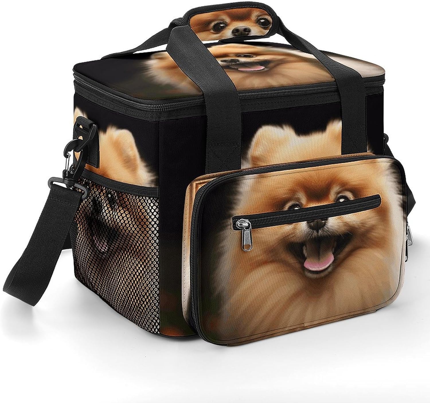 Pomeranian Cooler Bags Portable Soft Cooler Bag Lightweight Ice Chest Insulated Lunch Bags Camping Cooler Bag Cooler Lunch Tote Coolers for Picnic Travel Beach