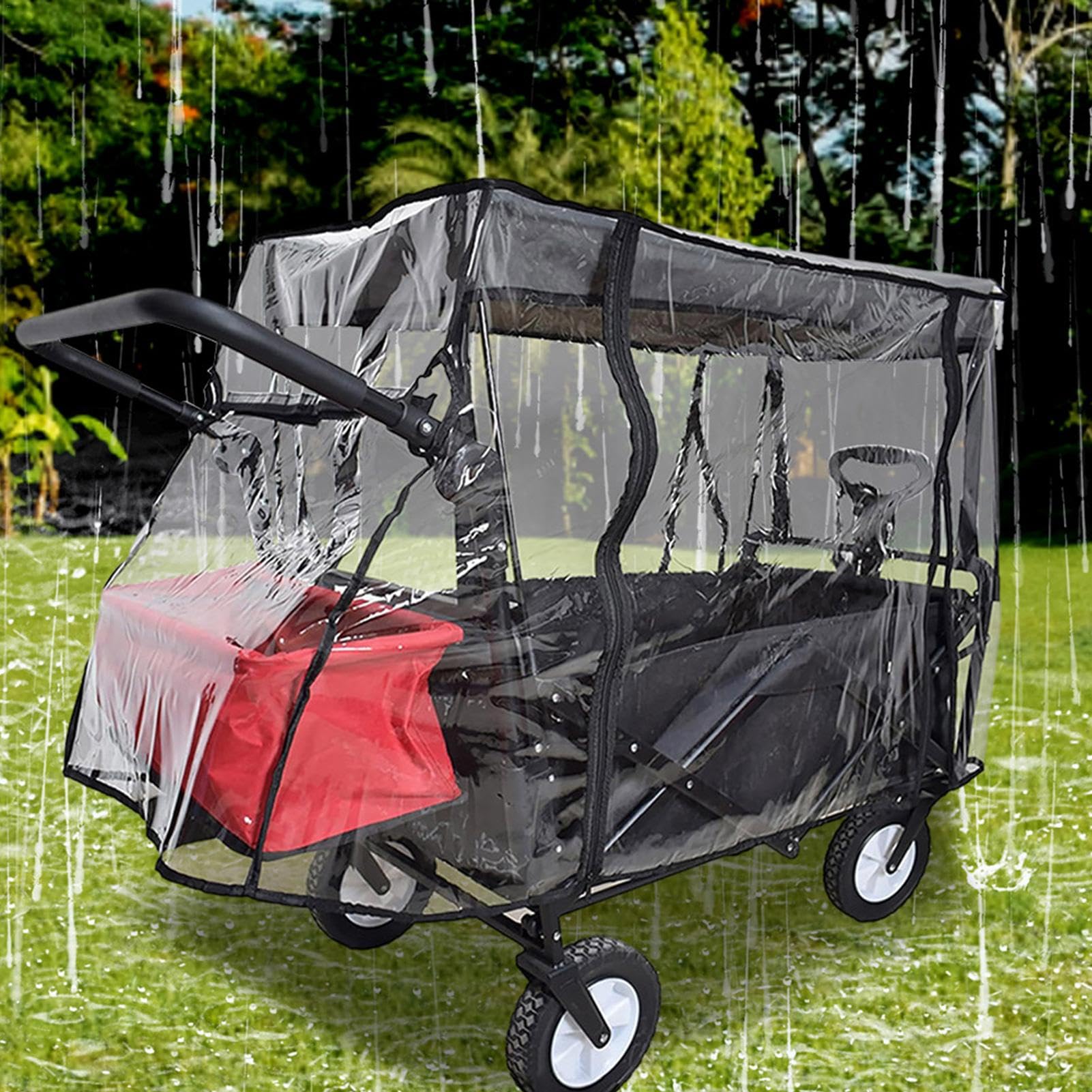 Housse de Pluie pour Chariots Pliables,Housse de Pluie pour Chariots | Housse de pluie pour chariot pliant - Housse de pluie pliable et imperméable pour chariot, housse de pluie multifonctionnelle