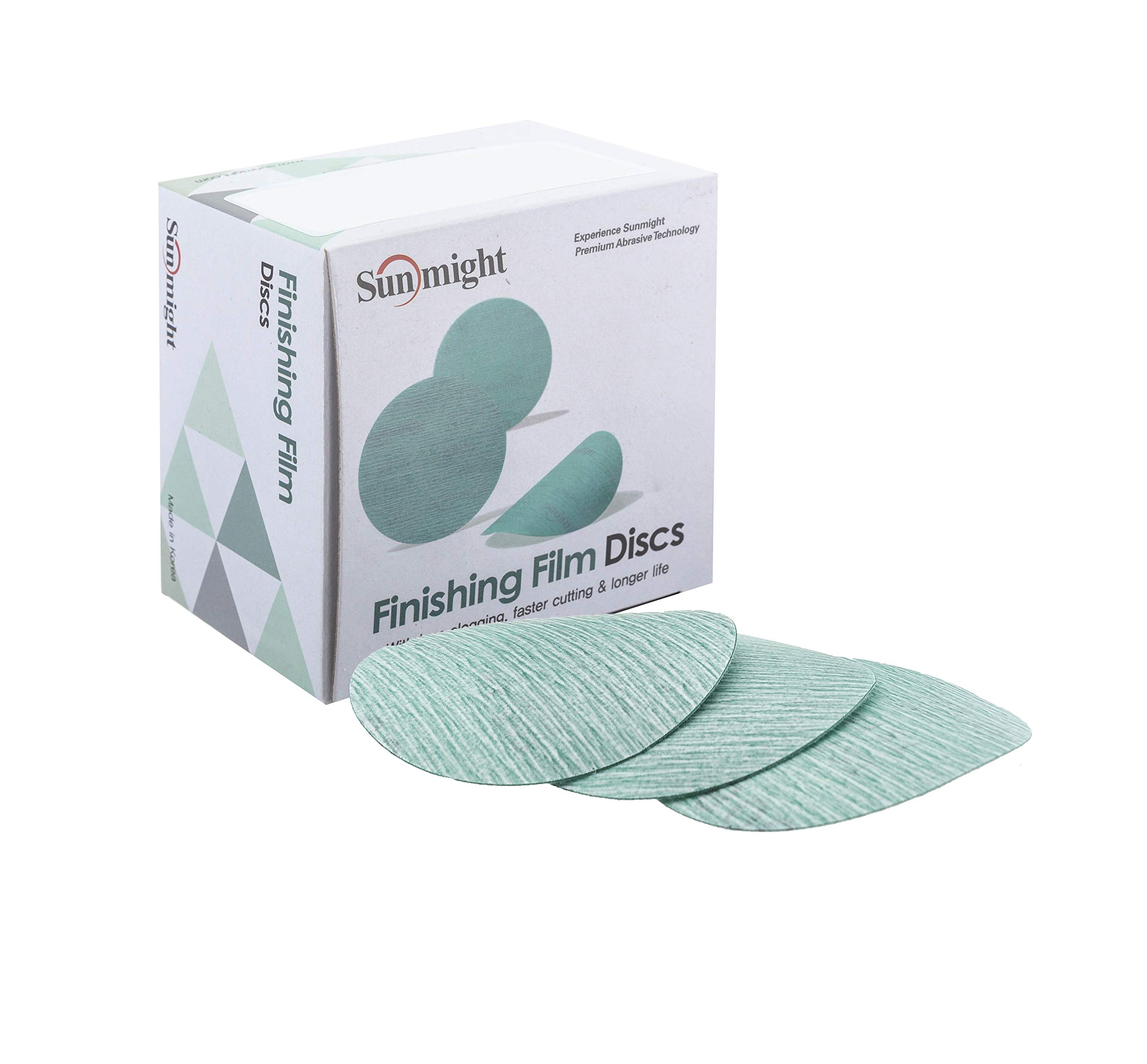 SunmightFilm 3" 2000G Grip No Hole Disc, 54223, 50 Discs