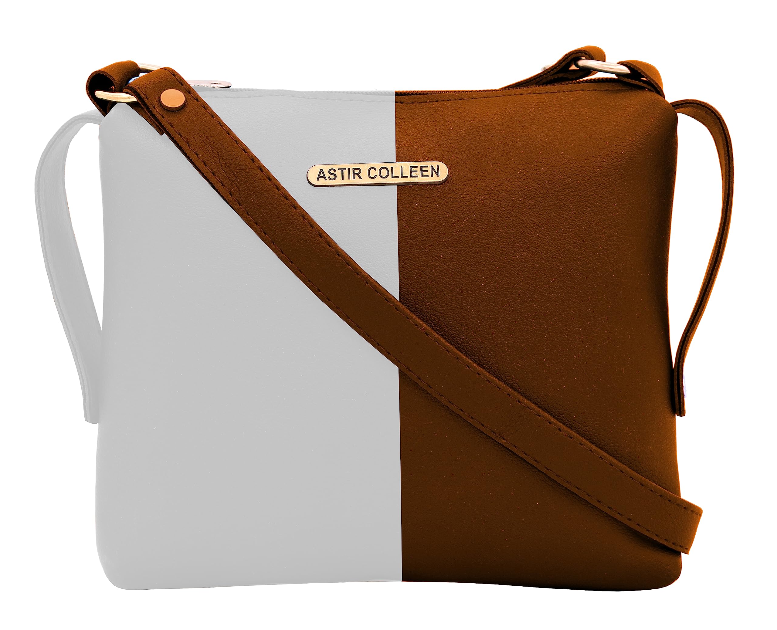 ASTIR COLLEEN Sling Bag Sling Bag Womens & Girls Sling Bag - Sacket2 (White-Tan) (B0CBK5FV94) Amazon Price History, Amazon Price Tracker
