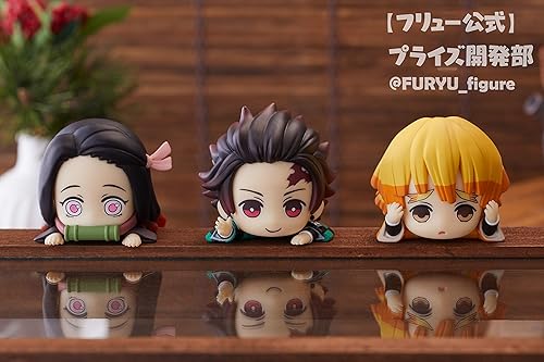 Miniatura 3 de Furyu Kimetu no yaiba - Figura decorativa de 3 piezas, 3.9 in de Japón lindo kawaii