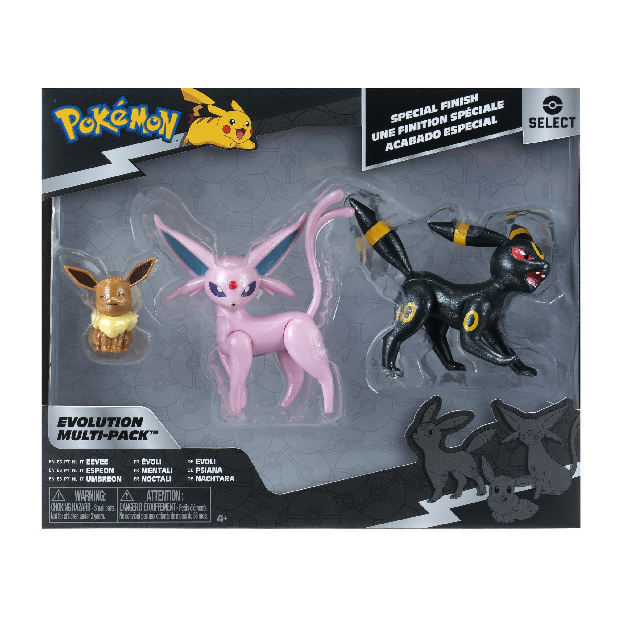 Pokemon Select Evolution Multipack (Eevee #2, Umbreon, Espeon), figurki