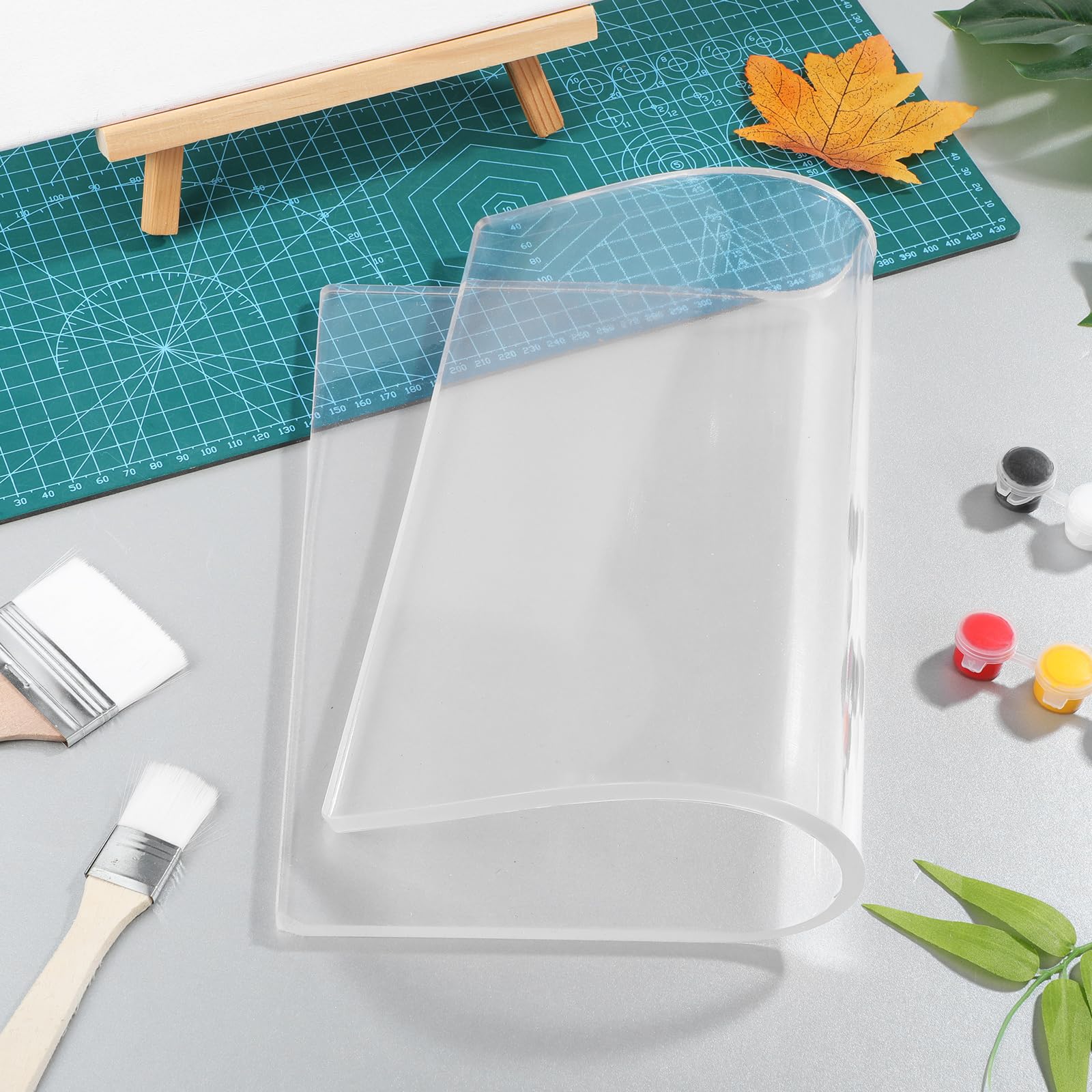 Gel-Druckplatte A3 Wiederverwendbare Klare Druckplatte Für Scrapbooking Monoprinting Mixed-Media Kunstprojekte Leicht Zu Reinigen
