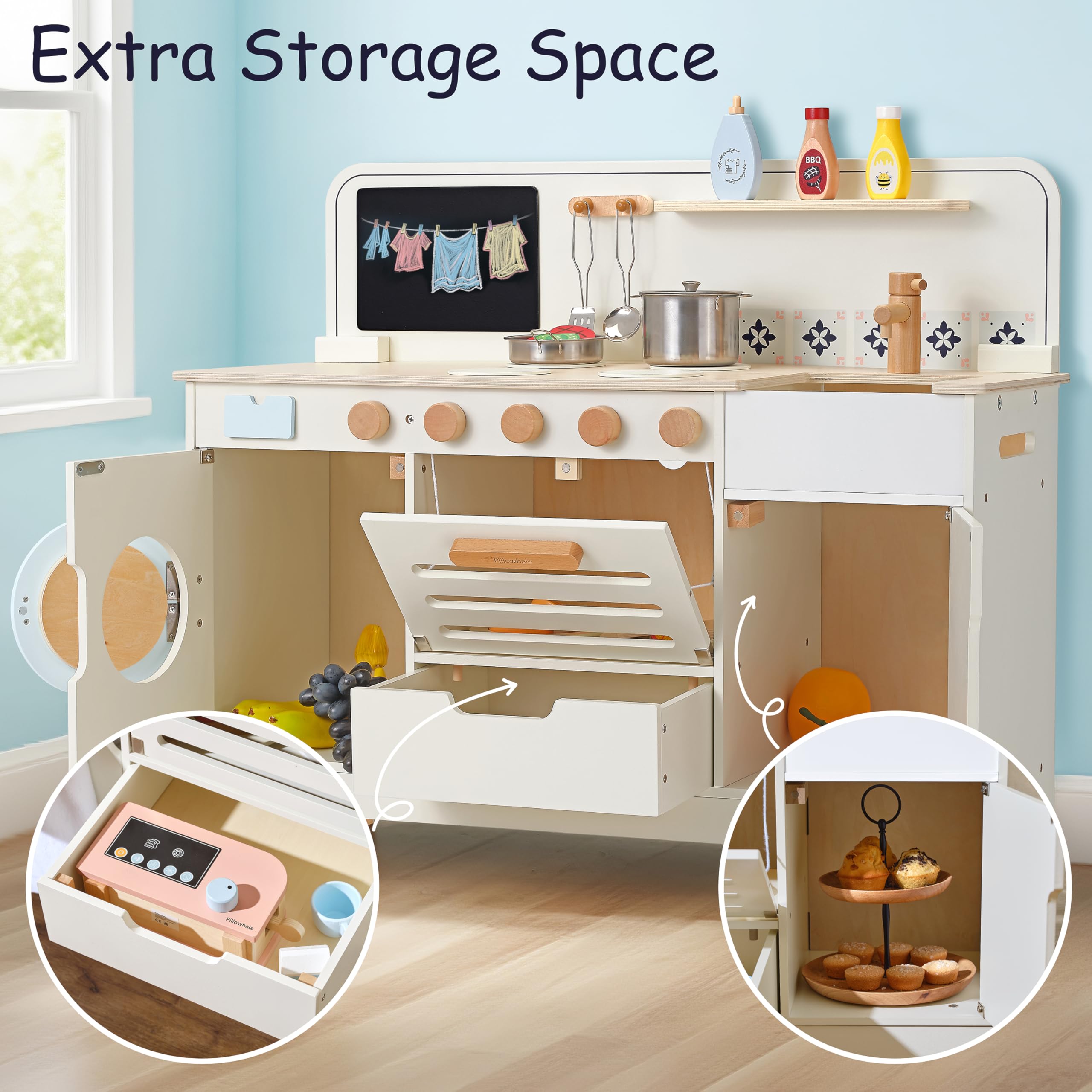 Cocina de juego de madera 5