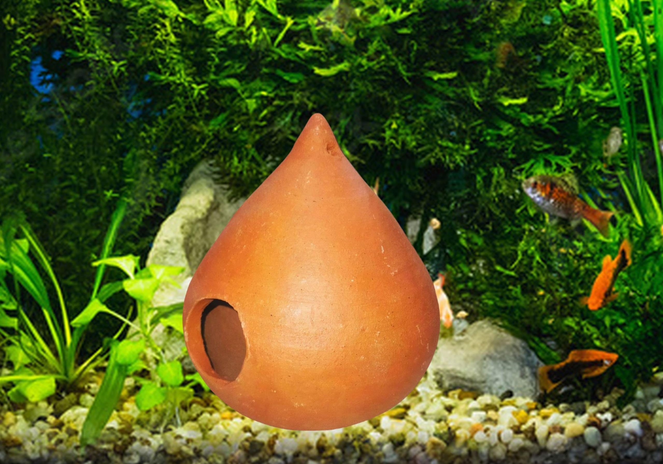 ZENRISE Clay Hiding Breeding Cave cone Spots for Fish Aquarium Ornament 12 cm height, 5cm hole (B0D4YMZSJM) Amazon Price History, Amazon Price Tracker