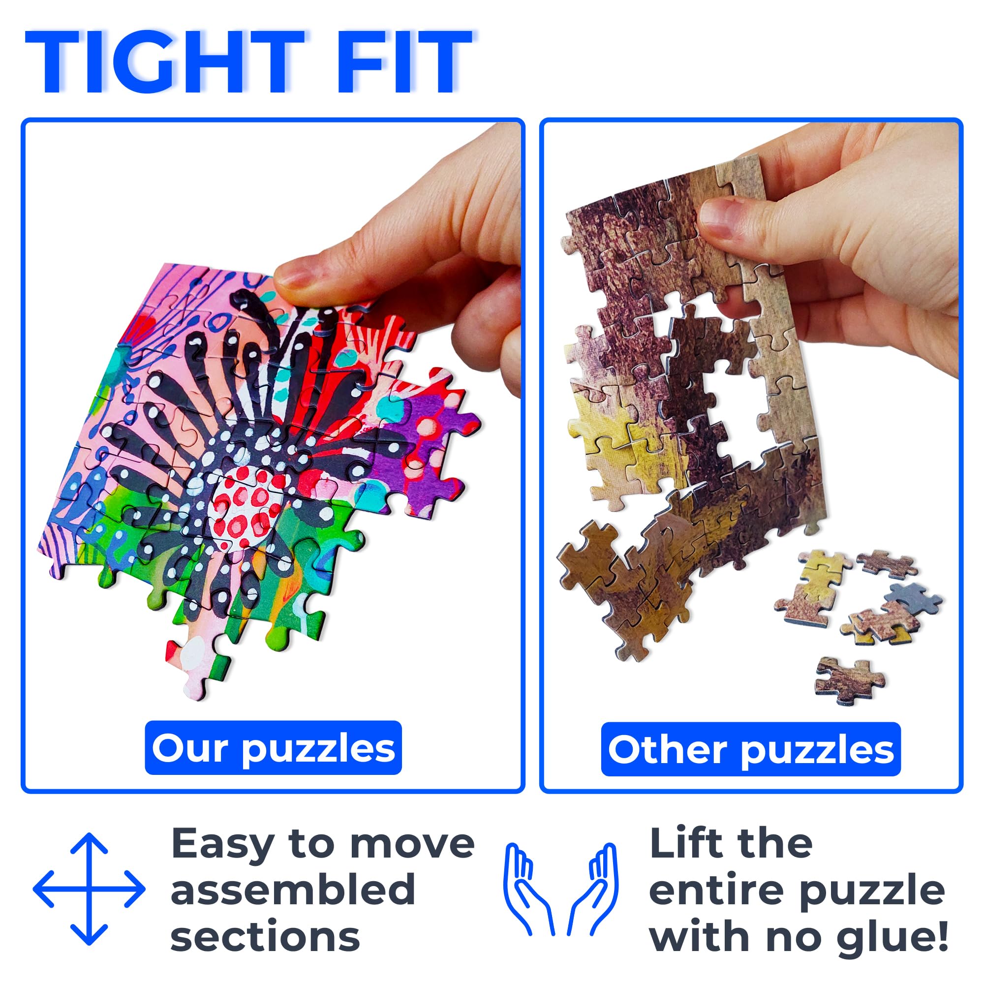 ENJOY-1970 Stained Glass Rainbow Burst Puzzle, 1000 Pieces, Jigsaw