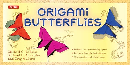 Origami Butterflies Kit: Kit Includes 2 Origami Books, 12 Fun Projects, 98 Origami Papers and Instructional DVD: Great for Both Kids and Adults
