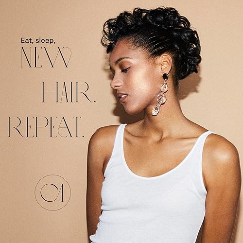 Miniatura 4 de Prettyshop - Banda elástica para el cabello con aspecto voluminoso rizado y desordenado de cabello, para moño