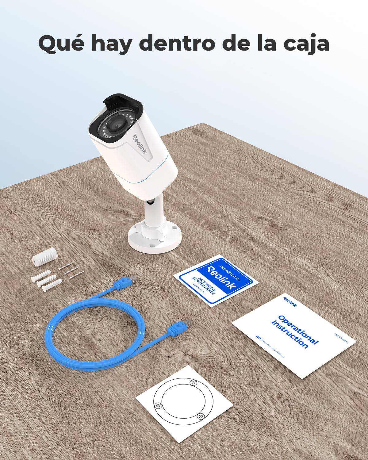Reolink 4K 8MP Camara Vigilancia Exterior PoE con Detección de Personas/Vehículos/mascota, IP67 Impermeable, Alerta Inteligente,Camara de Seguridad con Ranura para Tarjeta SD, Lapso de Tiempo RLC-810A