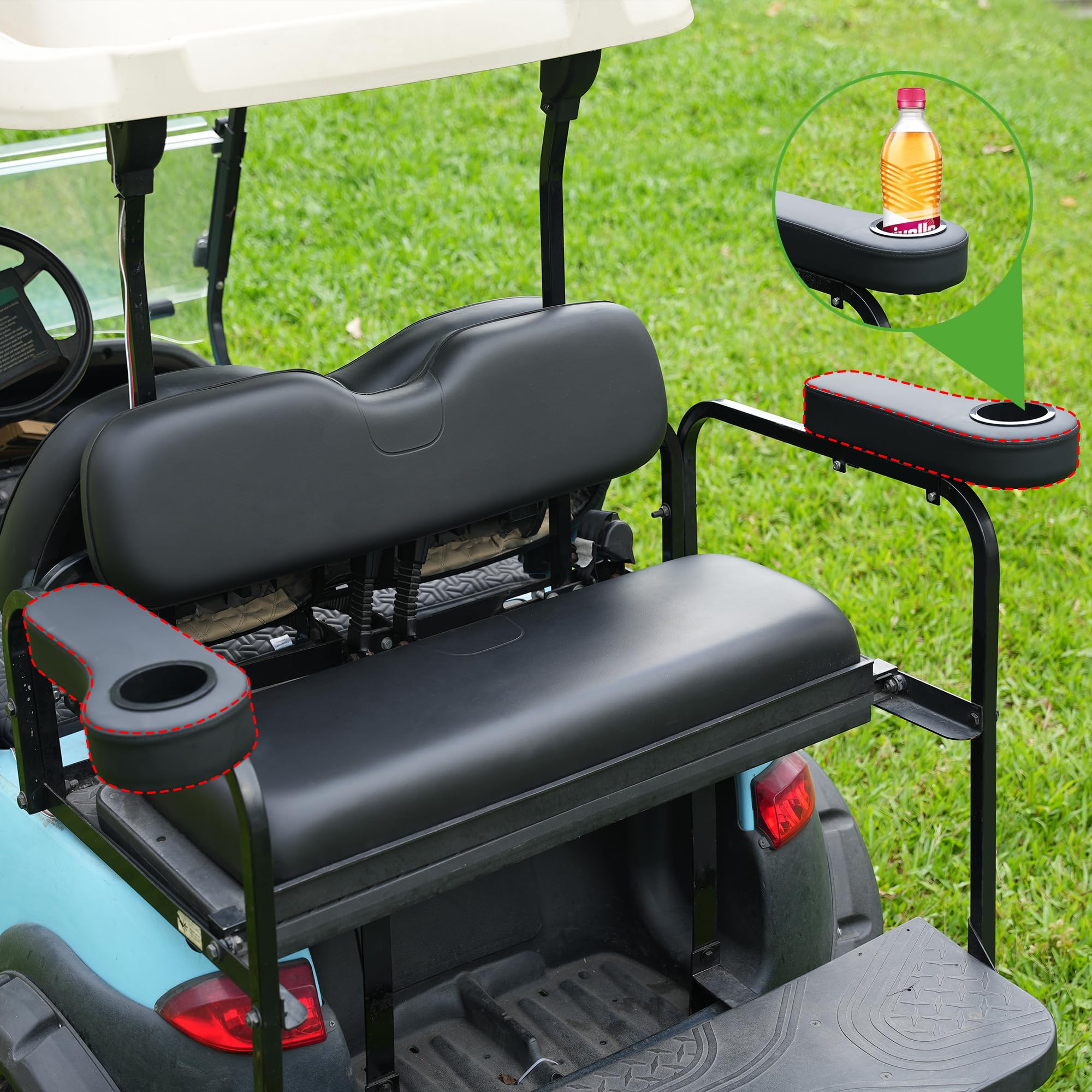 Porte-gobelet Universel Pour Siège Arrière De Voiturette De Golf - EZGO RXV, Yamaha Drive 2