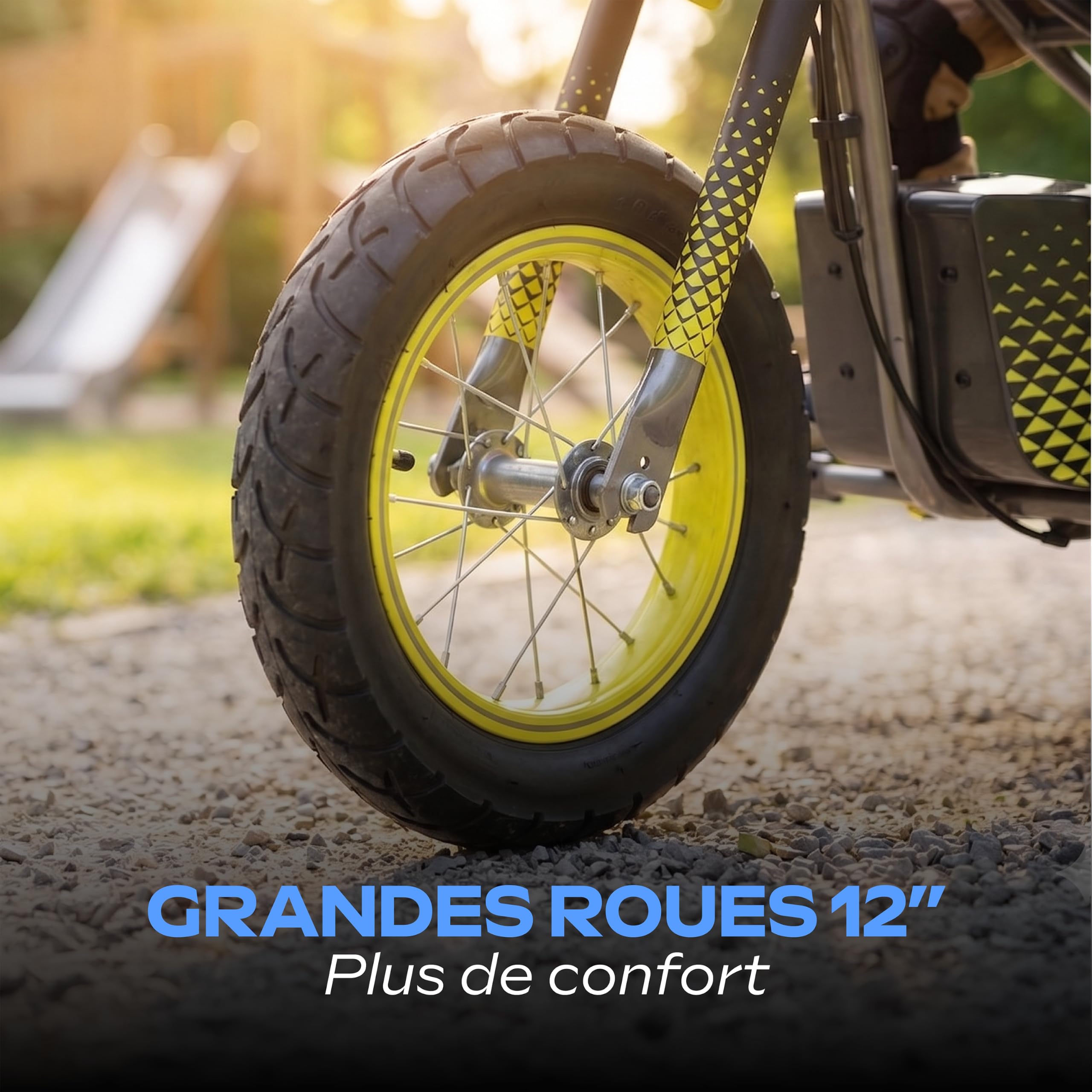 UrbanGlide BI Kids 120 – Draisienne Électrique Enfant + 6ans| 16km/h | Lumières LED RGB | 6.5 kg