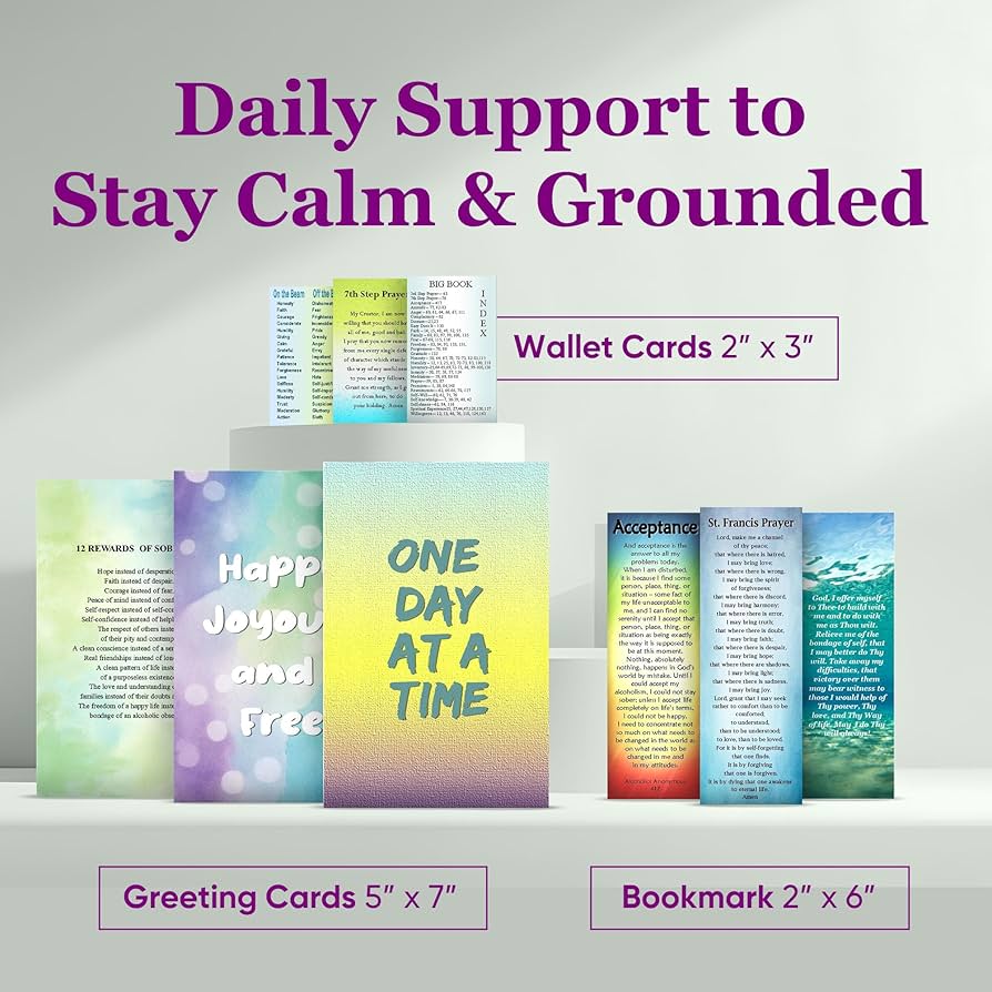 Amazon.com : Cheryl's Bookmarks AA 12 Step Sobriety Inspiration Cards 5x7 - Set of 10 Recovery Cards Sobriety - Sober Gifts For Women and Men, Sober Gift, Addiction Recovery Gifts, Motivational Quote Card : Office Products amazon-com-cheryl-s-bookmarks-aa-12-step-sobriety-inspiration-cards-5x7-set-of-10-recovery-cards-sobriety-sober-gifts-for-women-and-men-sober-gift-addiction-recovery-gifts-motivational-quote-card-office-products